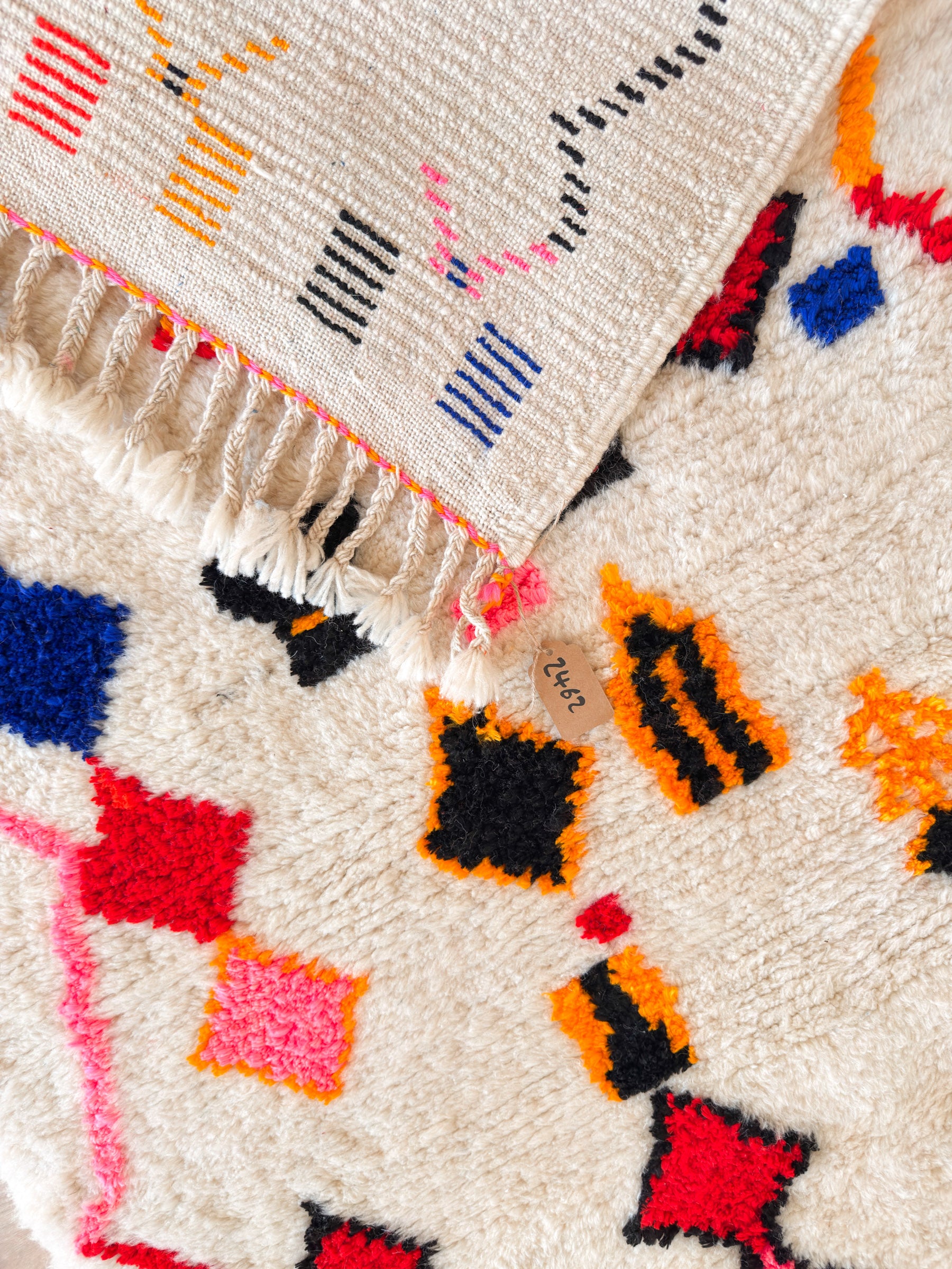 Tapis berbère coloré 110 x 199 cm - n°2462