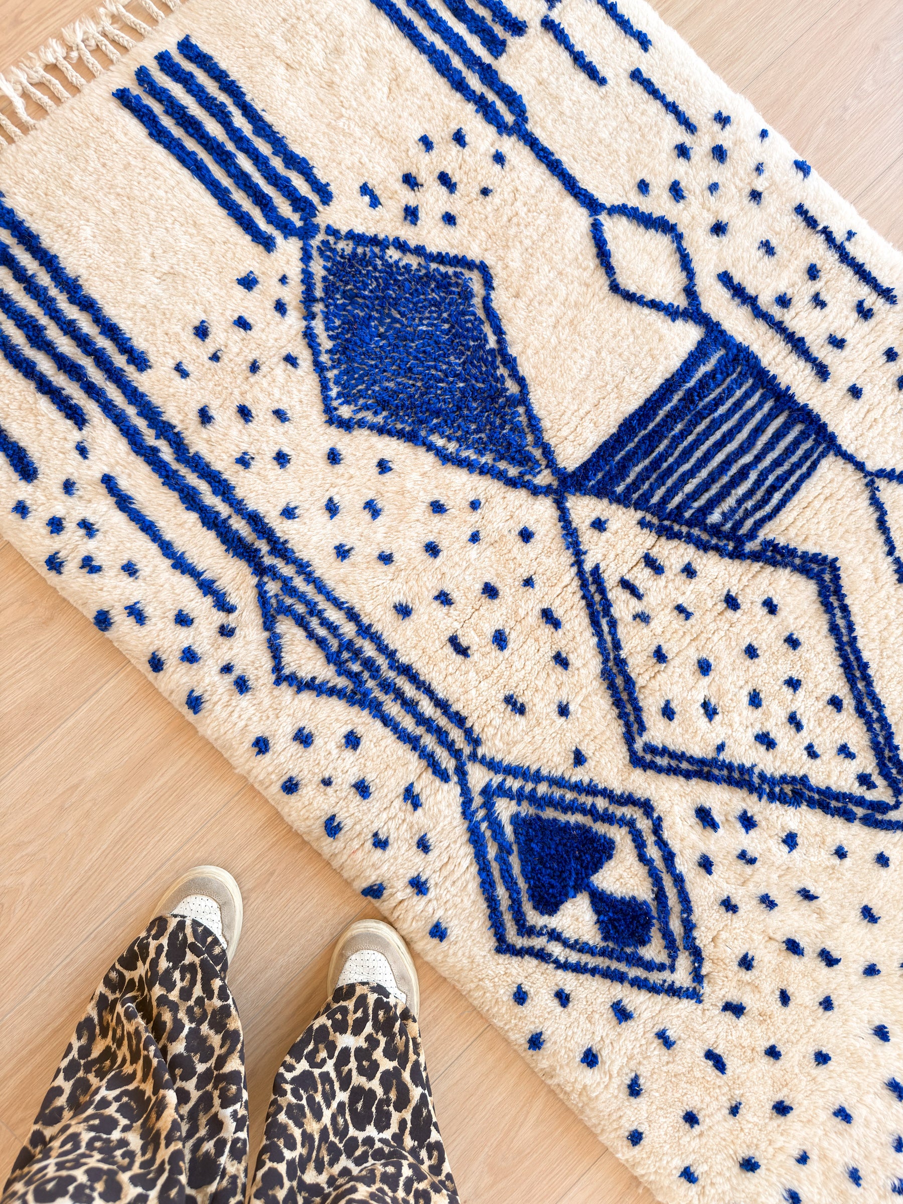 Tapis berbère coloré 99 x 180 cm - n°2452