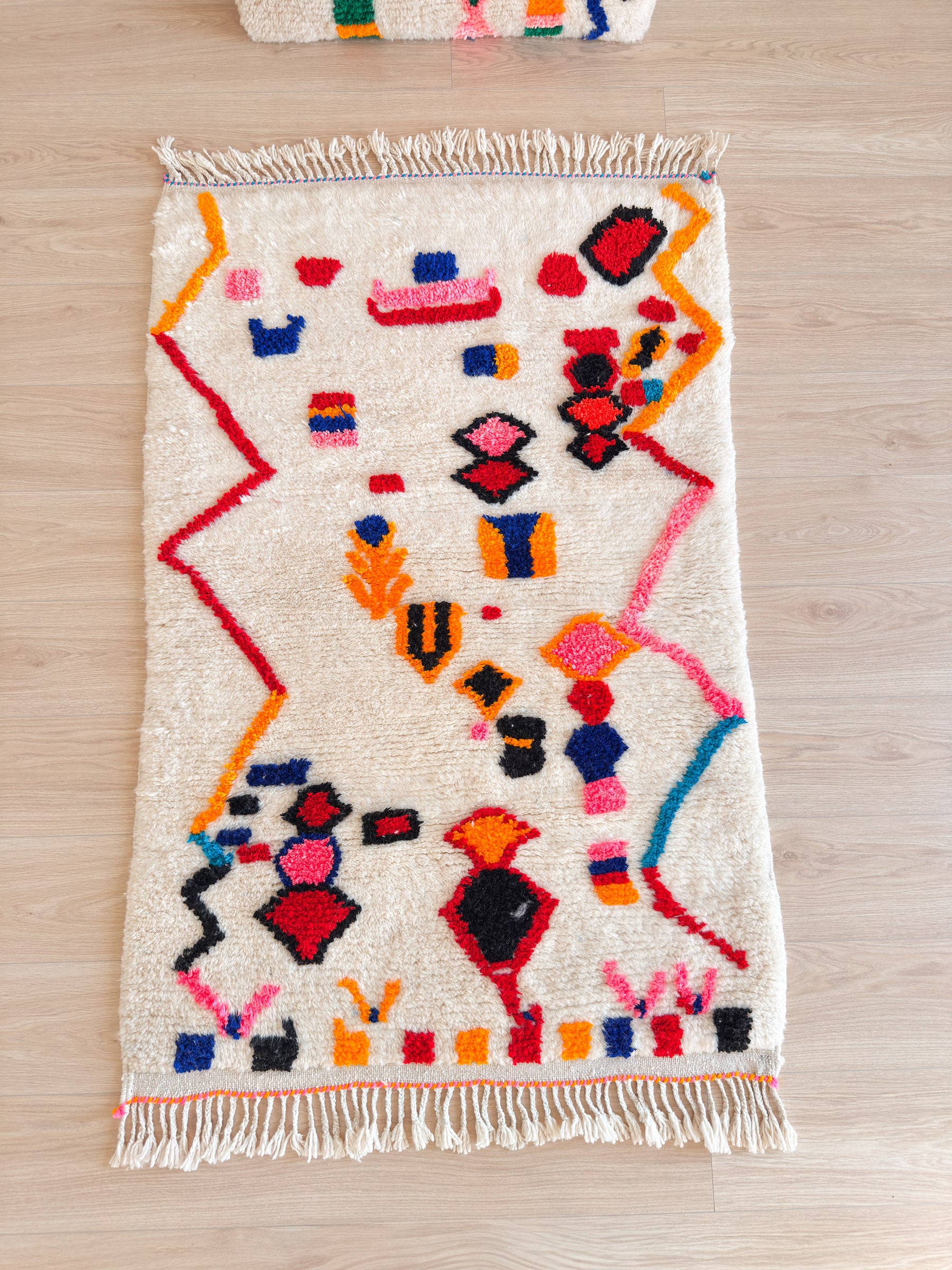 Tapis berbère coloré 100 x 169 cm - n°2465