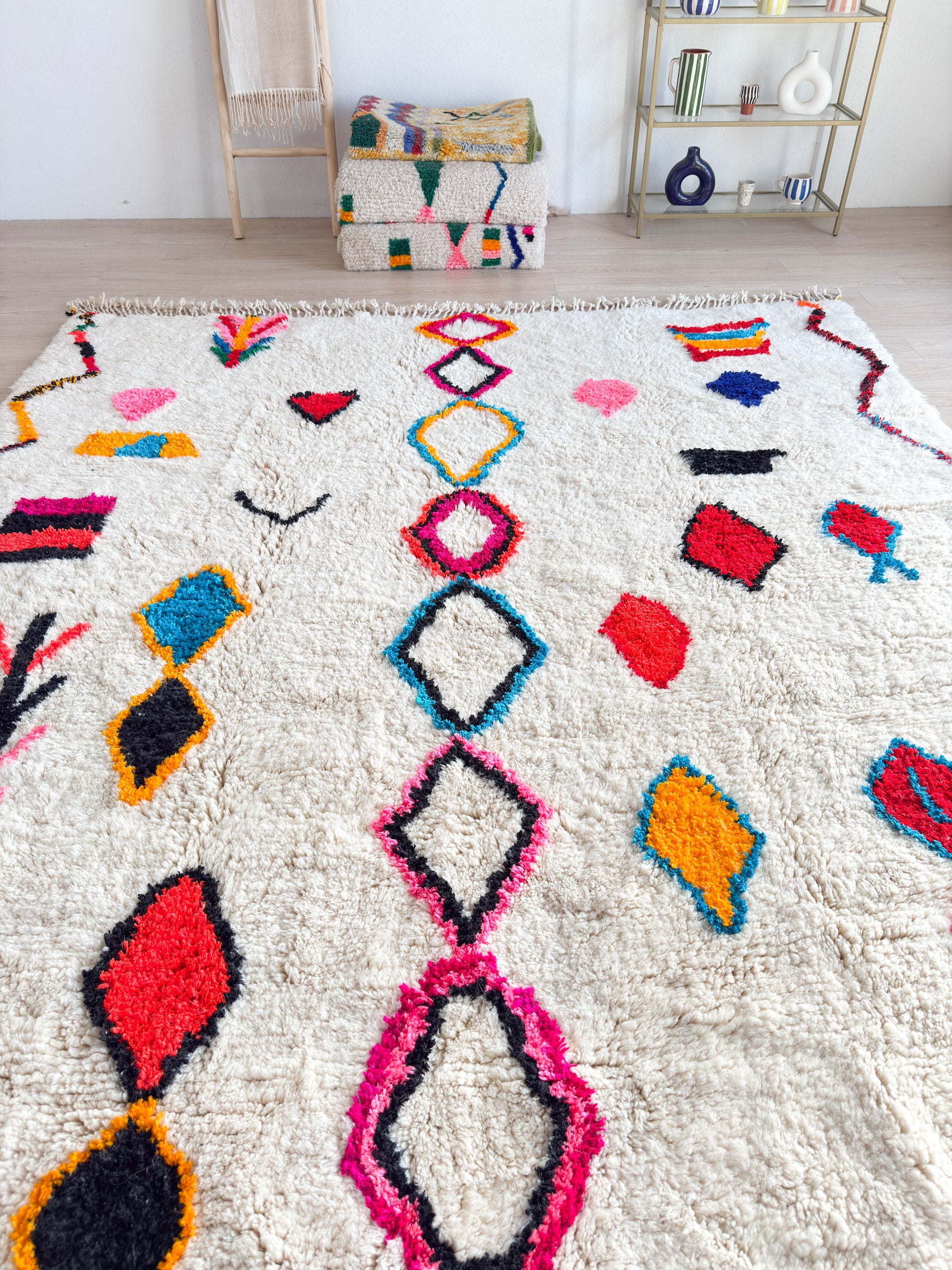 Tapis berbère coloré 264 x 364 cm - n°2419