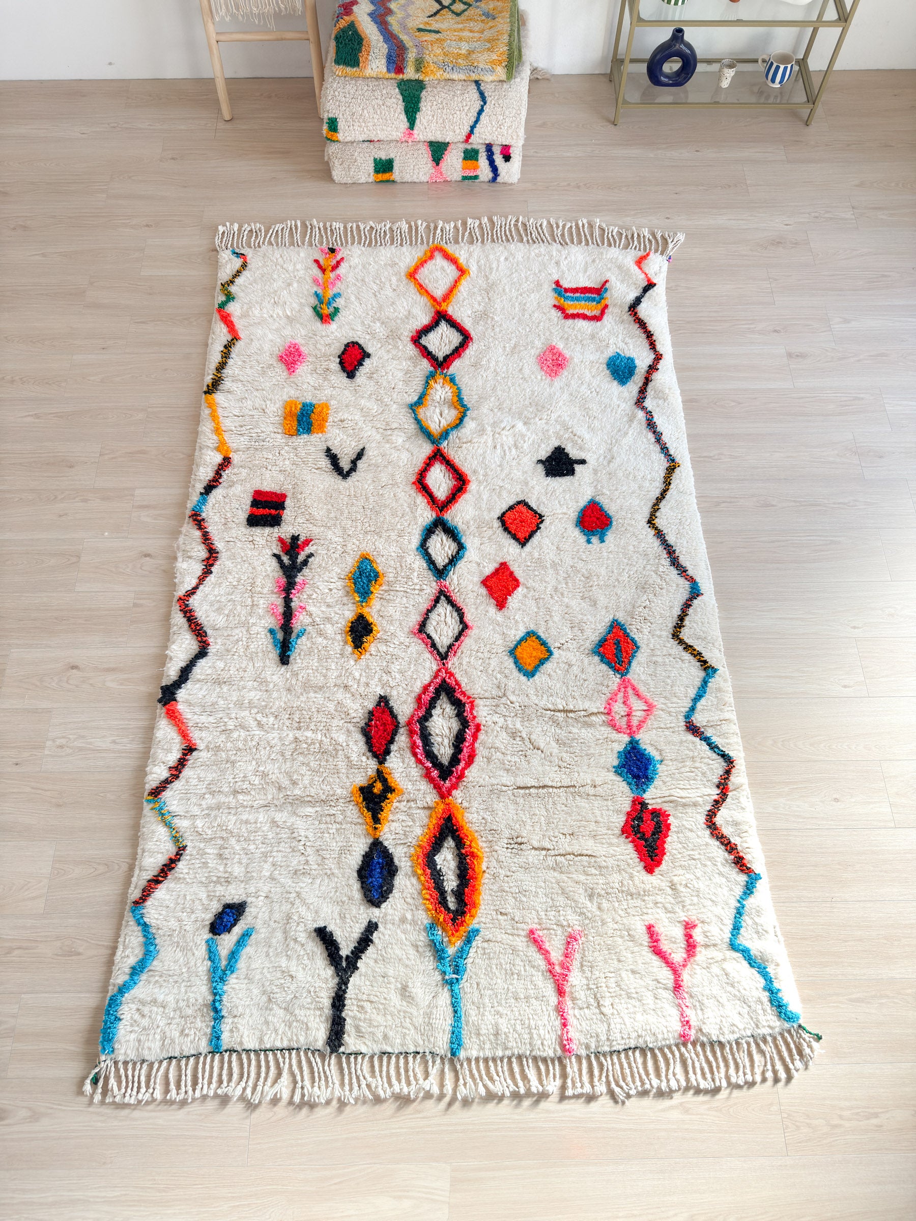 Tapis berbère coloré 170 x 297 cm - n°2434