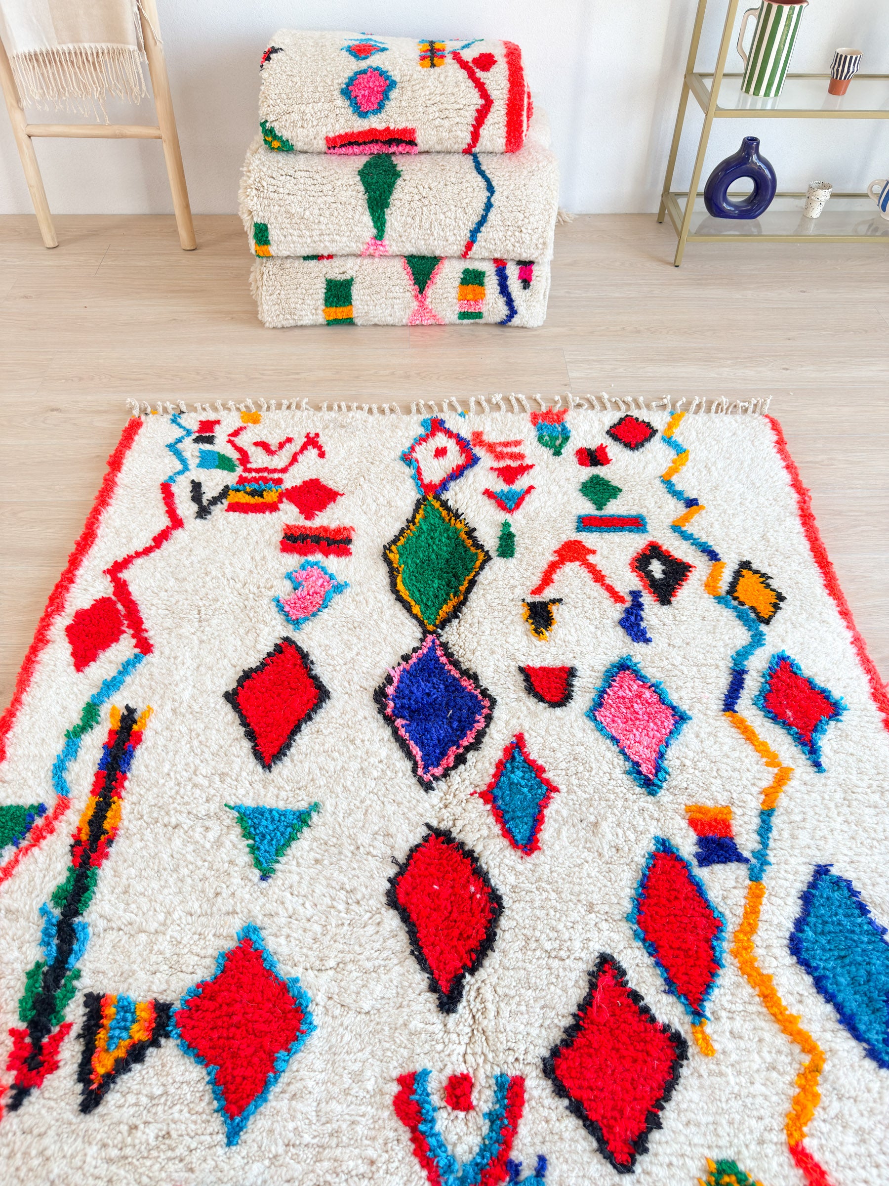 Tapis berbère coloré 147 x 255 cm - n°2004