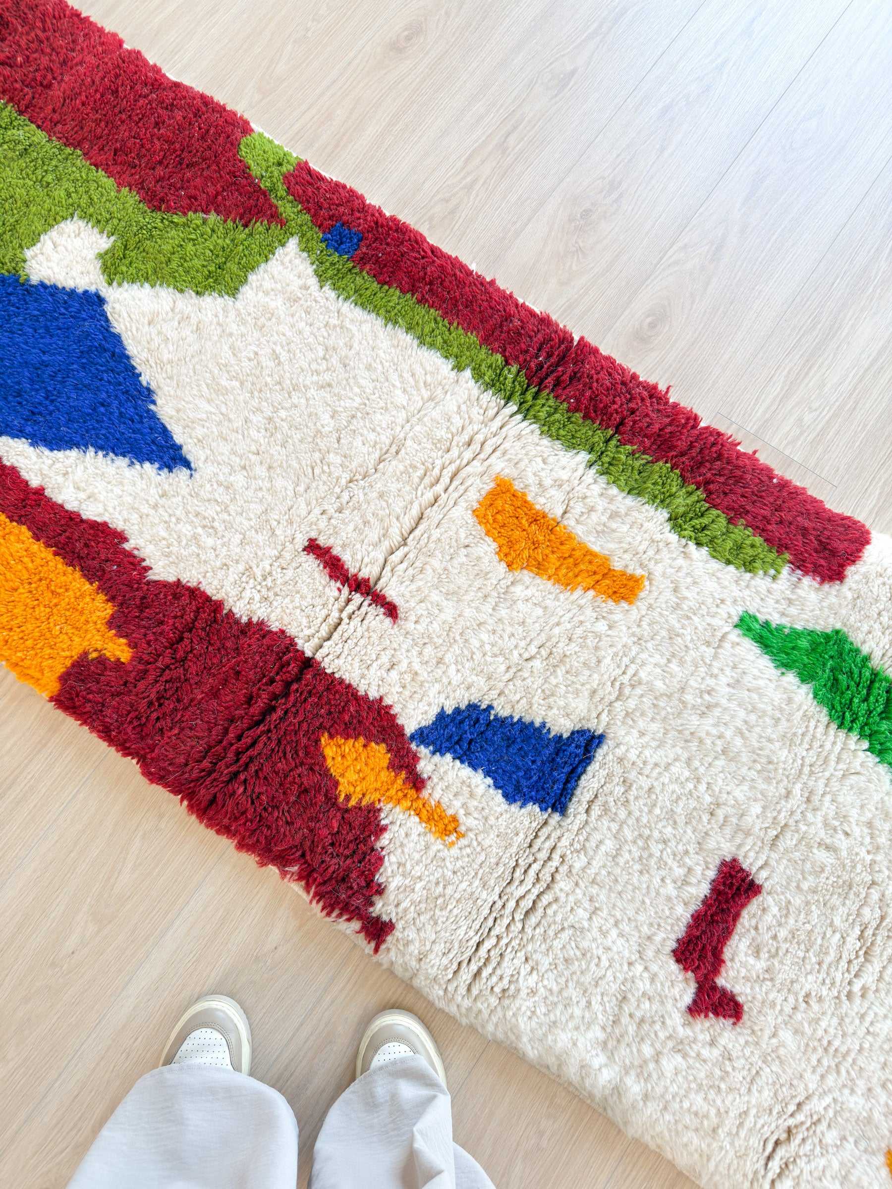 Tapis de couloir berbère coloré 81 x 258 cm - n°2165