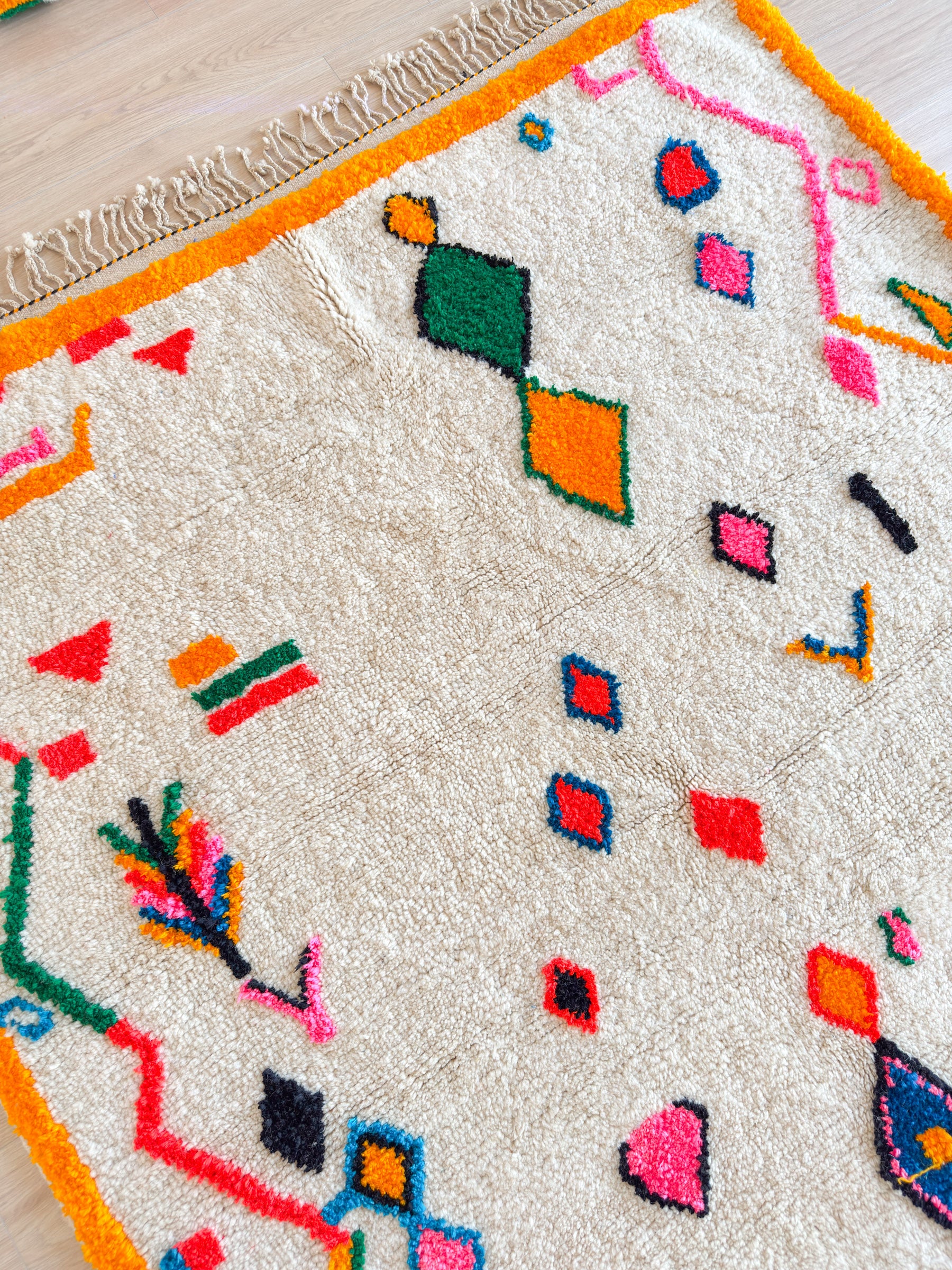 Tapis berbère coloré 182 x 213 cm - n°2111