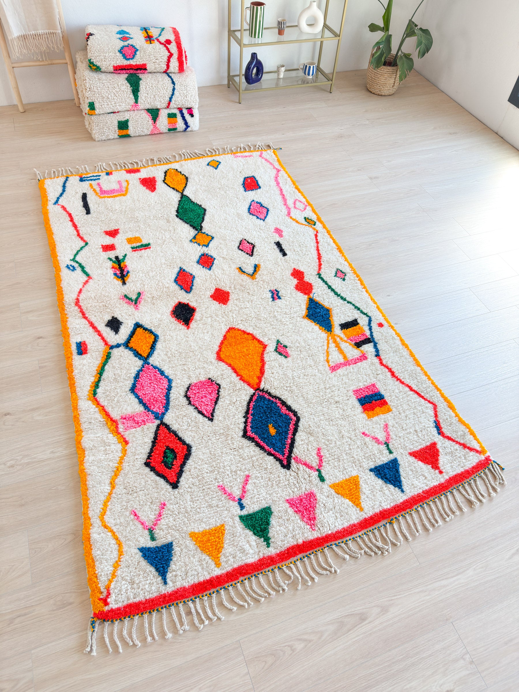 Tapis berbère coloré 158 x 279 cm - n°2160