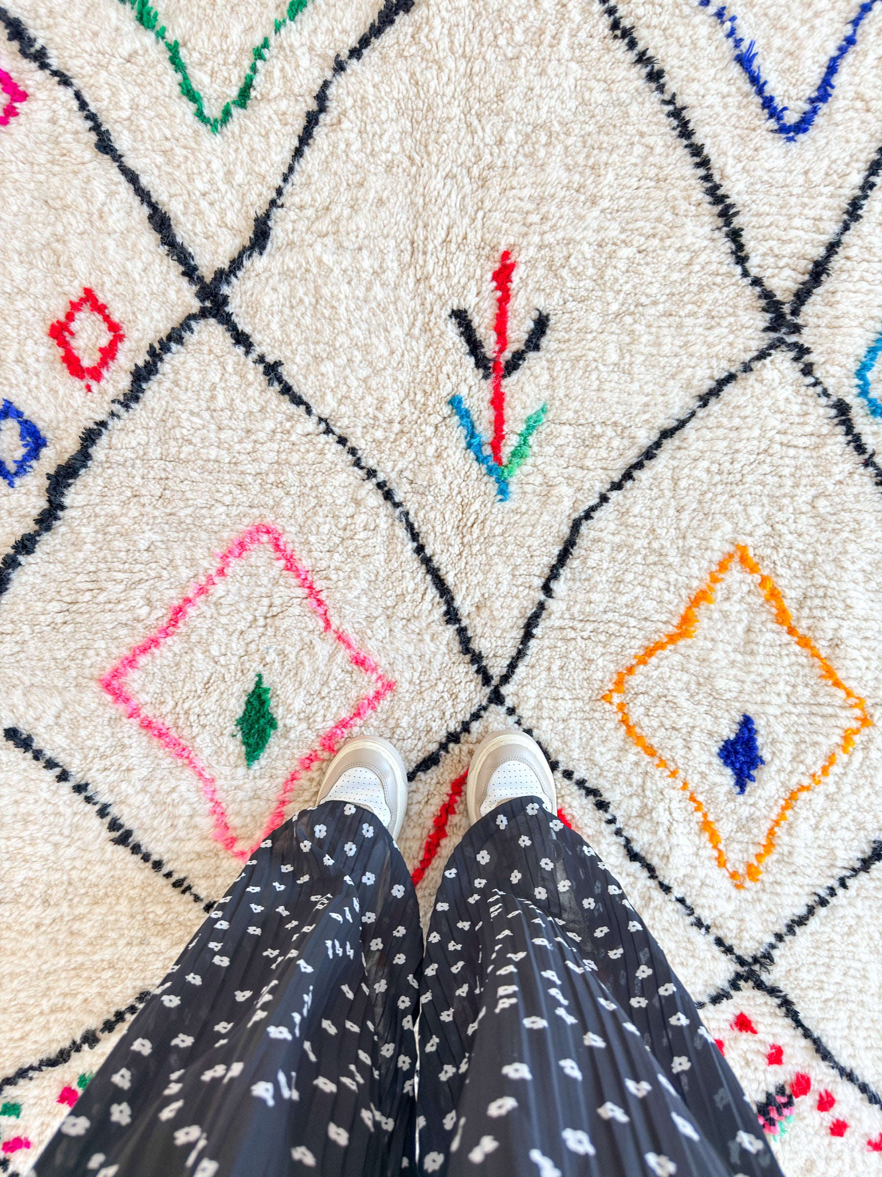 Colorful Berber rug 150 x 243 cm - no. 2128