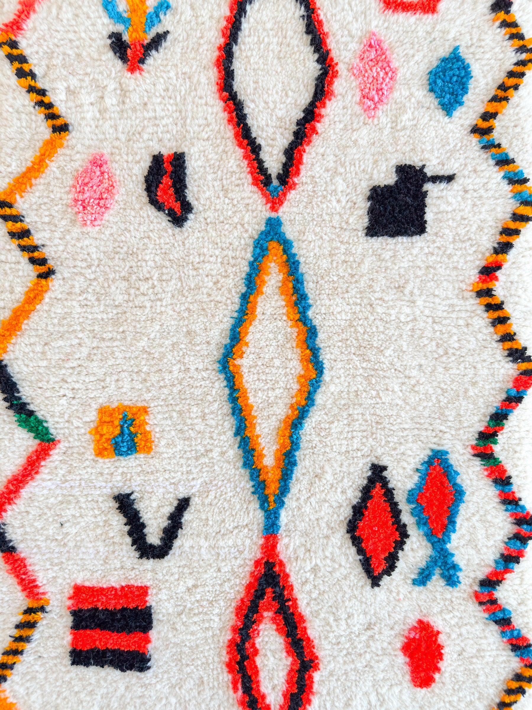 Colorful Berber runner rug 79 x 257 cm - no. 2167