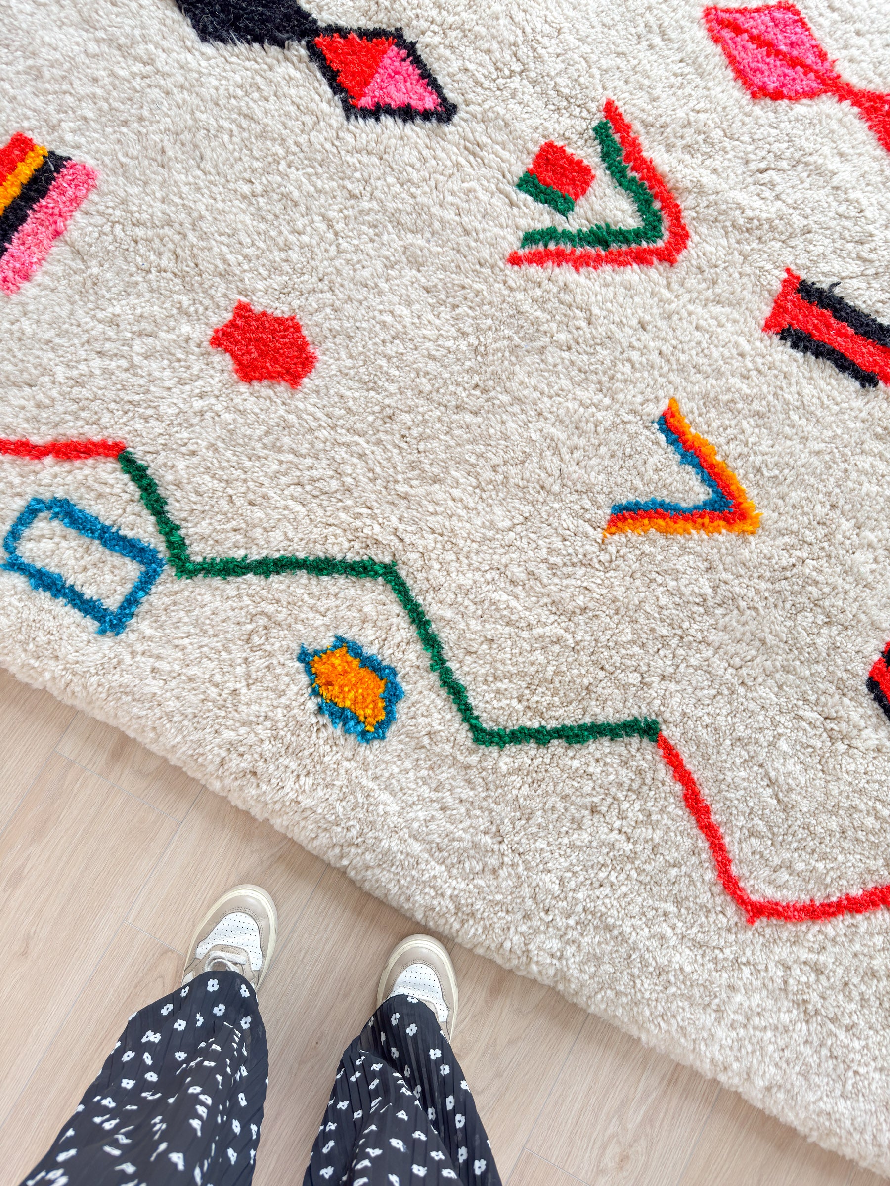 Colorful Berber rug 188 x 280 cm - no. 2155