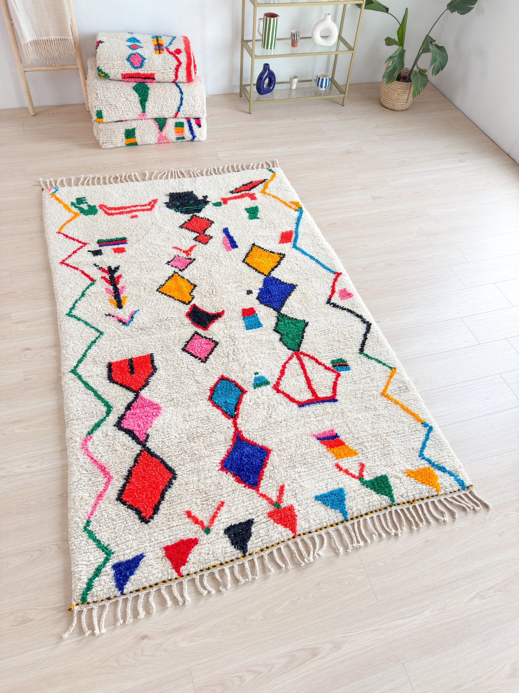Tapis berbère coloré 159 x 261 cm - n°2197