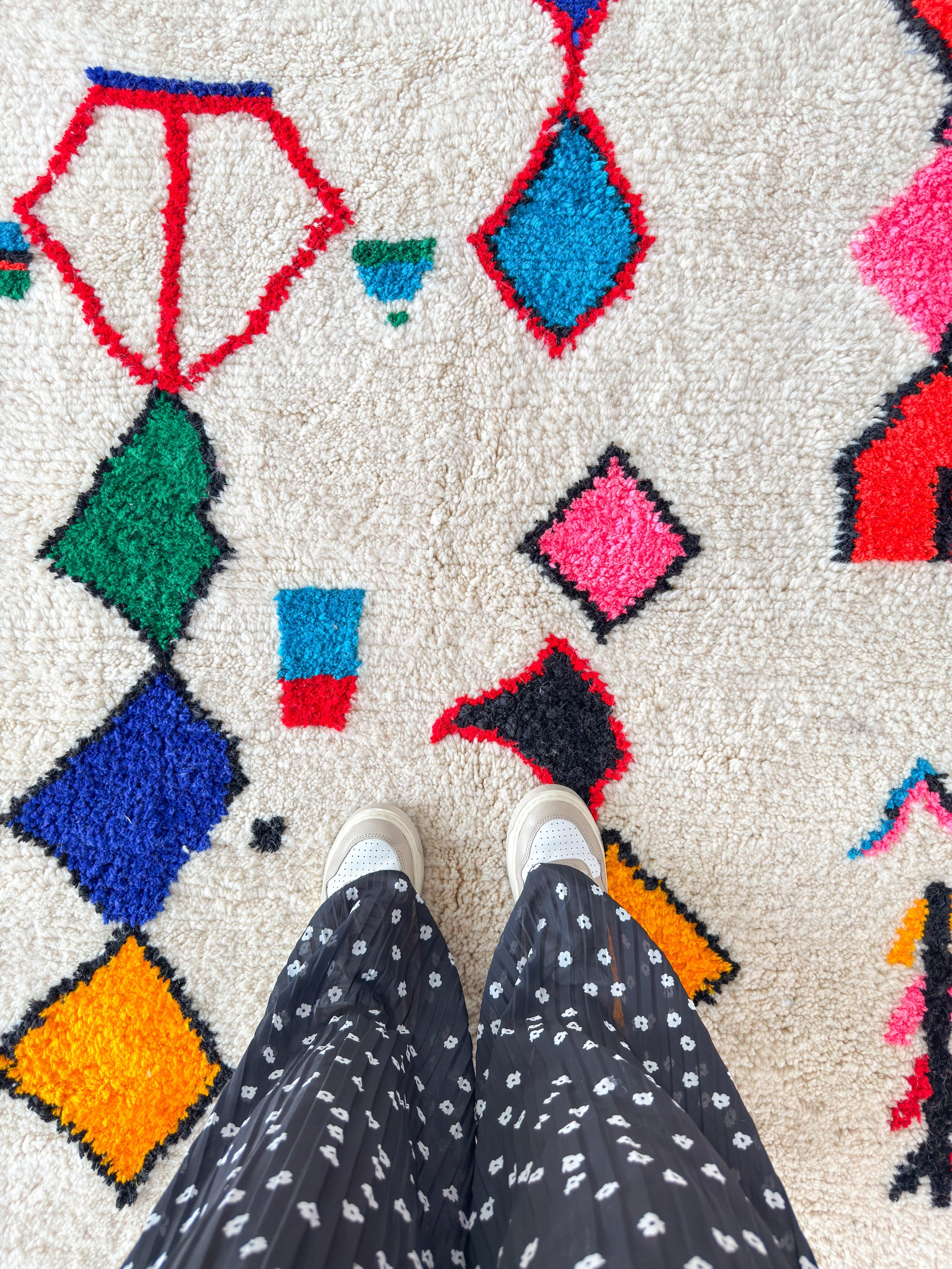 Tapis berbère coloré 159 x 261 cm - n°2197