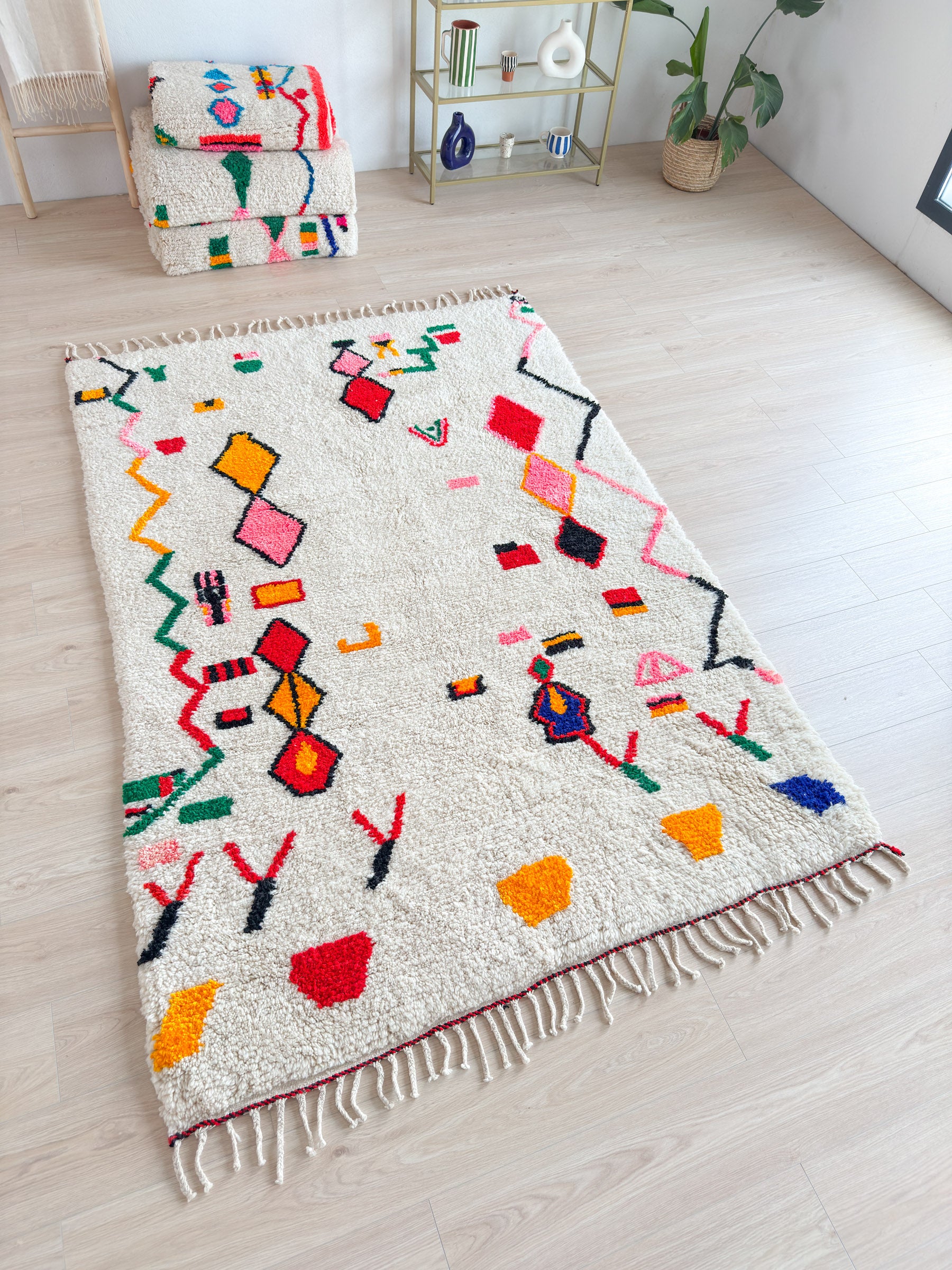 Tapis berbère coloré 168 x 263 cm - n°2146