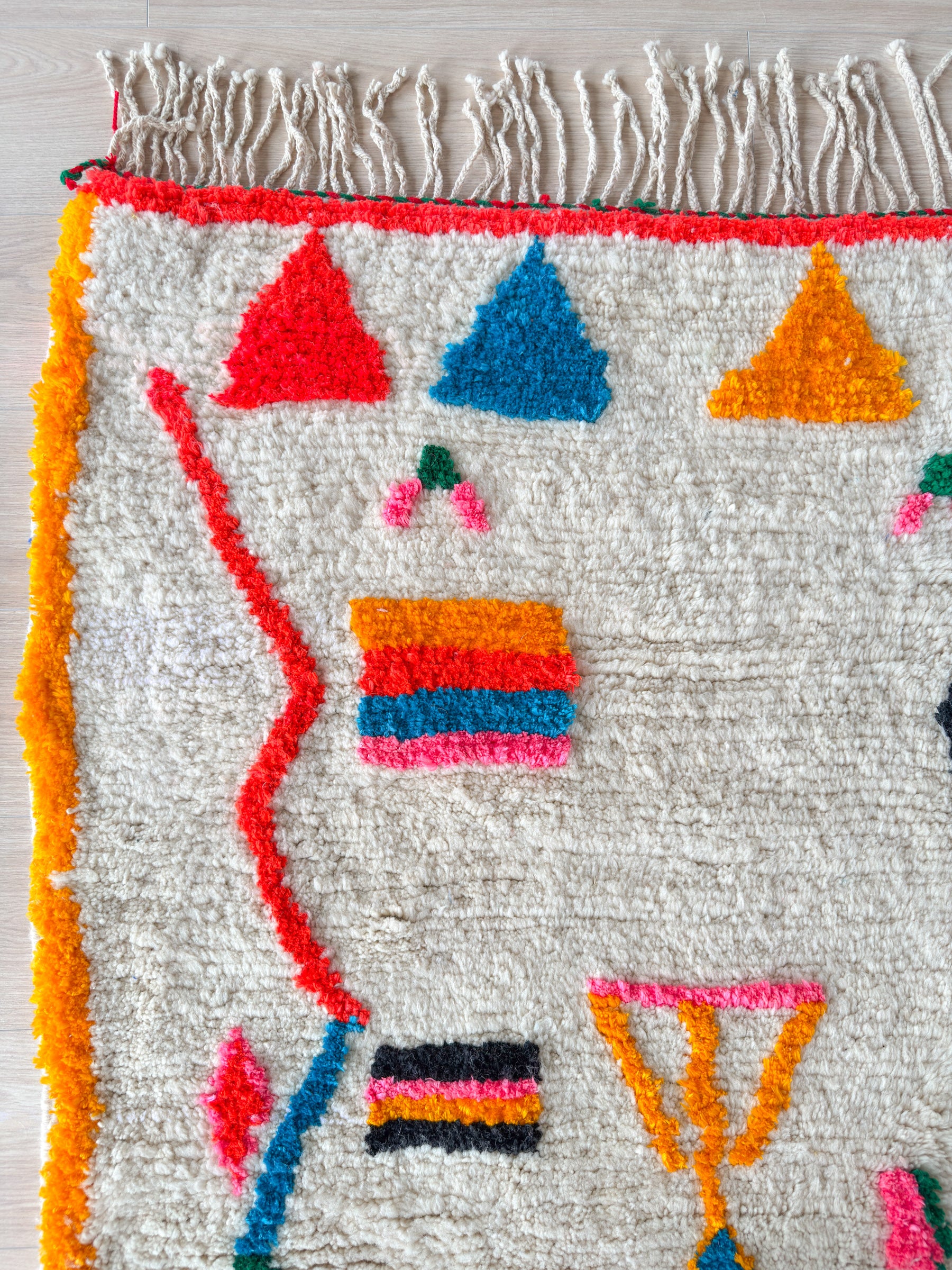 Colorful Berber rug 192 x 306 cm - no. 2137