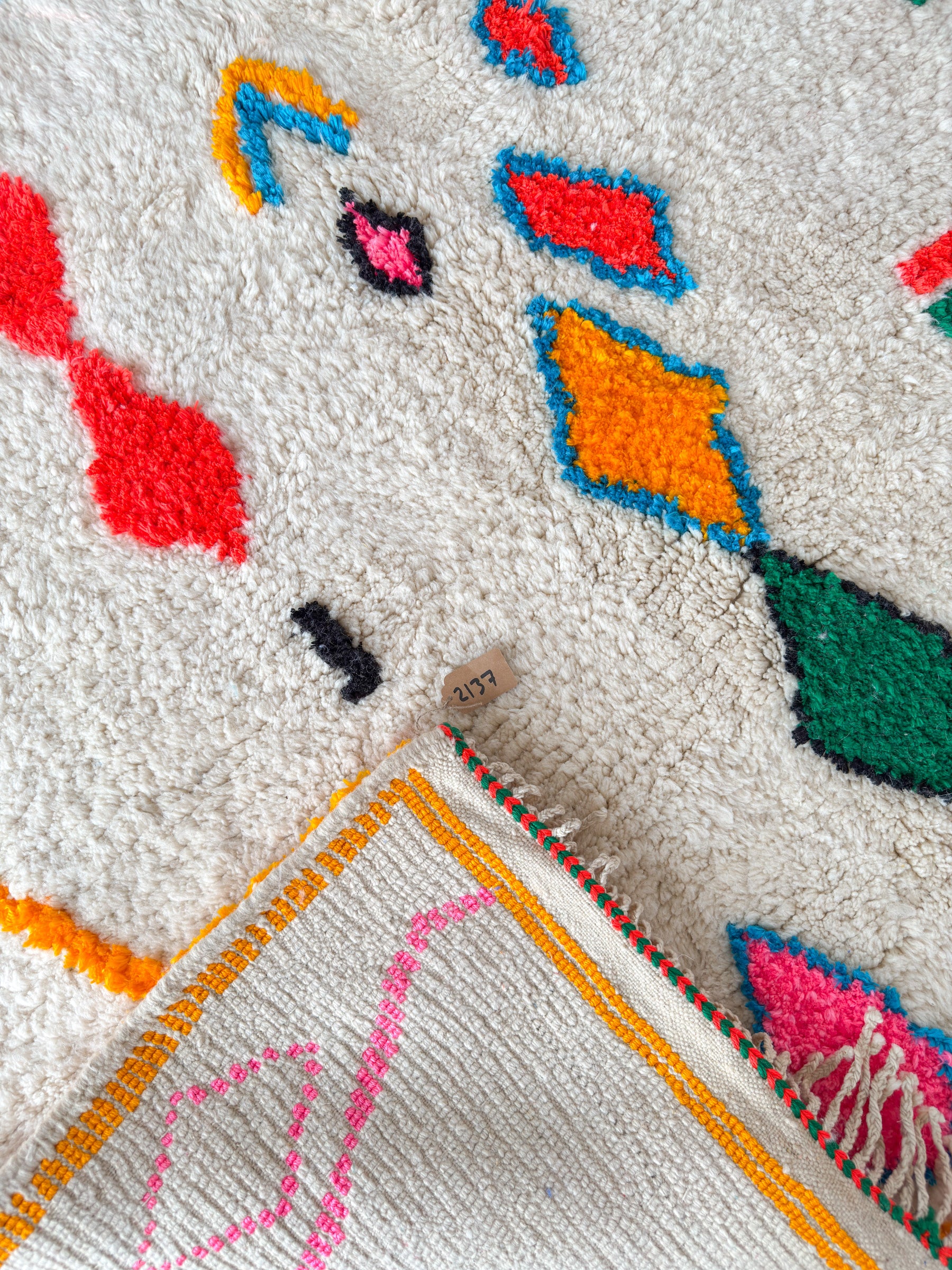 Colorful Berber rug 192 x 306 cm - no. 2137