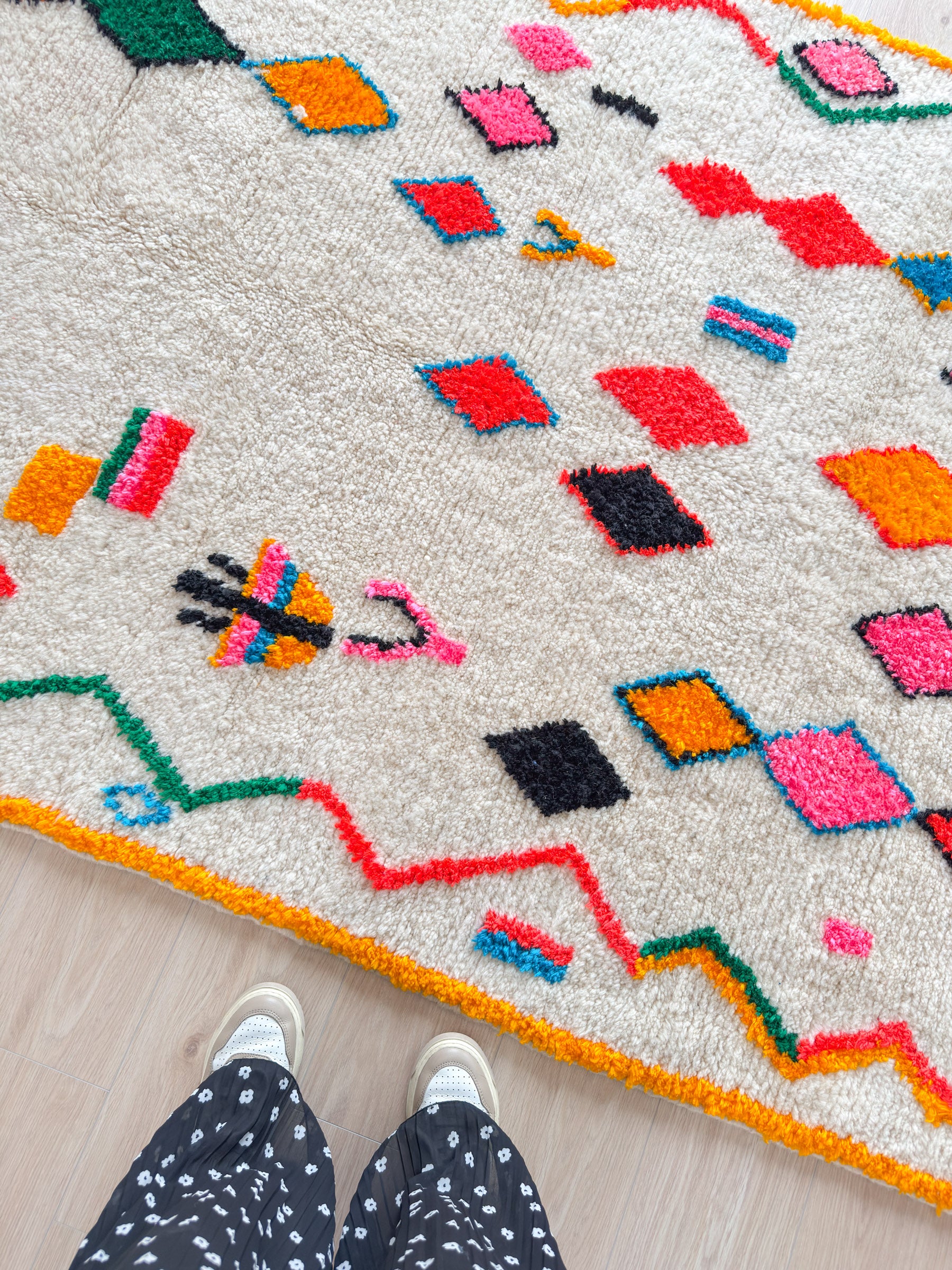 Tapis berbère coloré 146 x 267 cm - n°2134