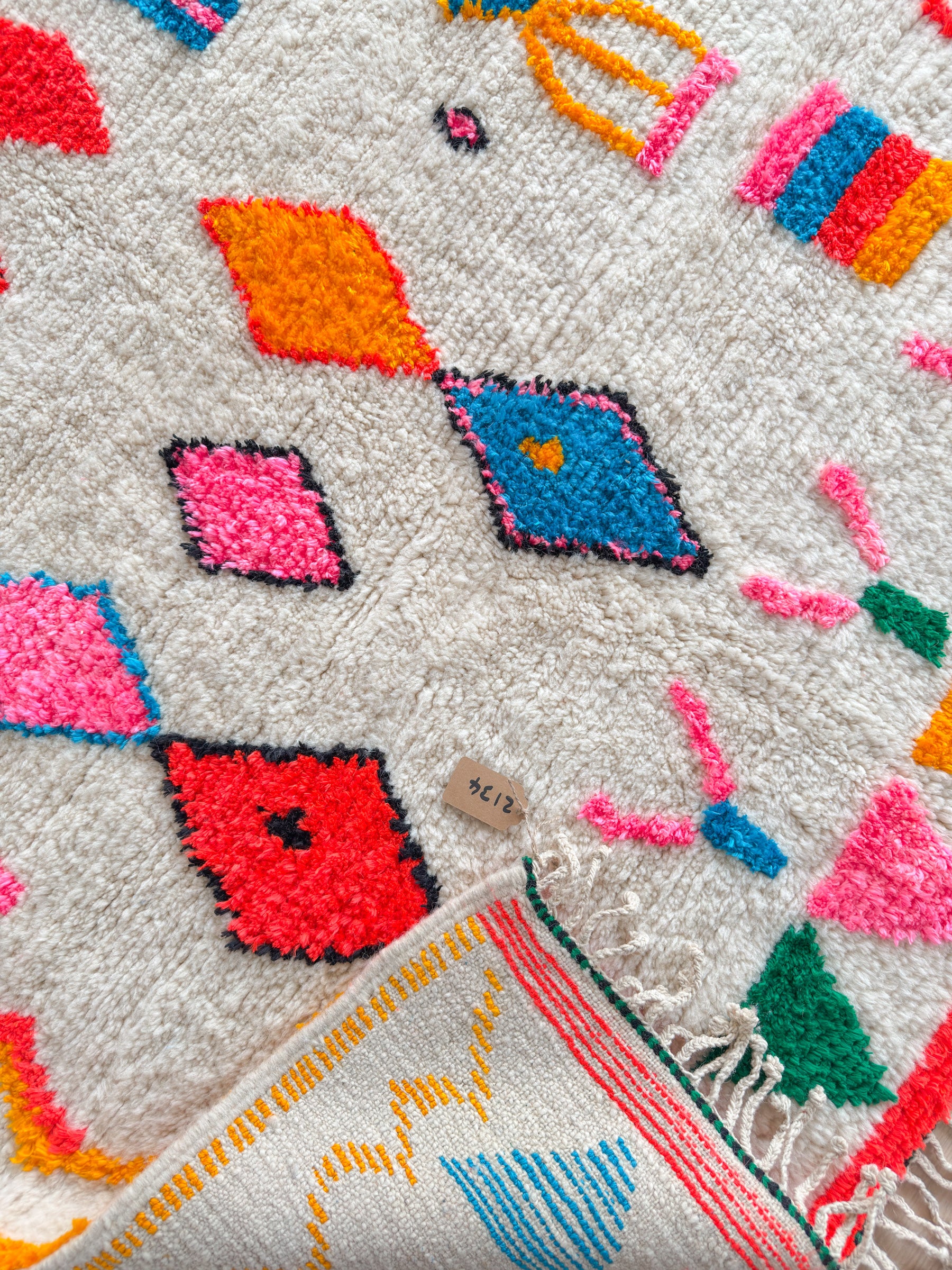 Tapis berbère coloré 146 x 267 cm - n°2134