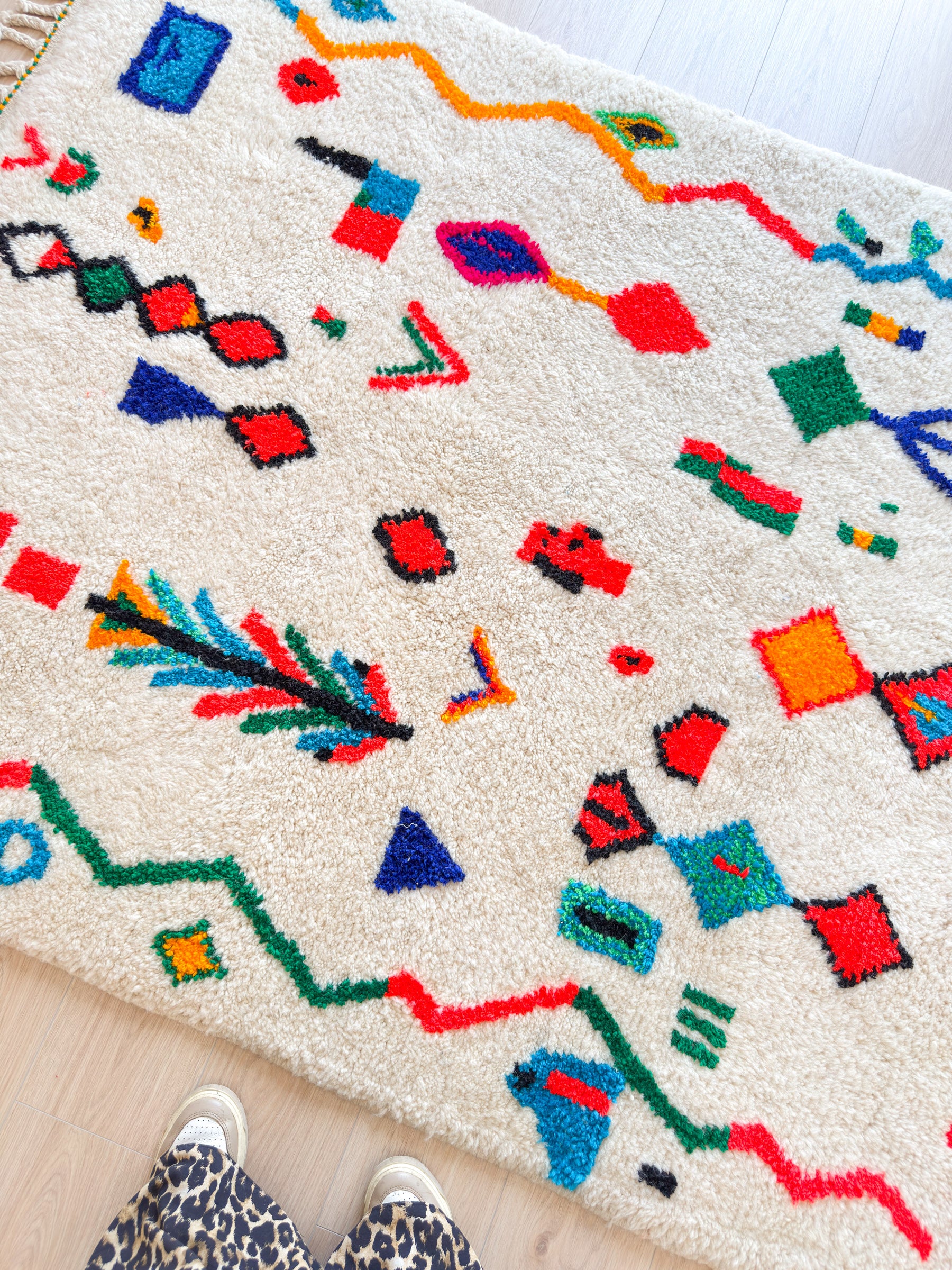 Colorful Berber rug 157 x 214 cm - no. 2119