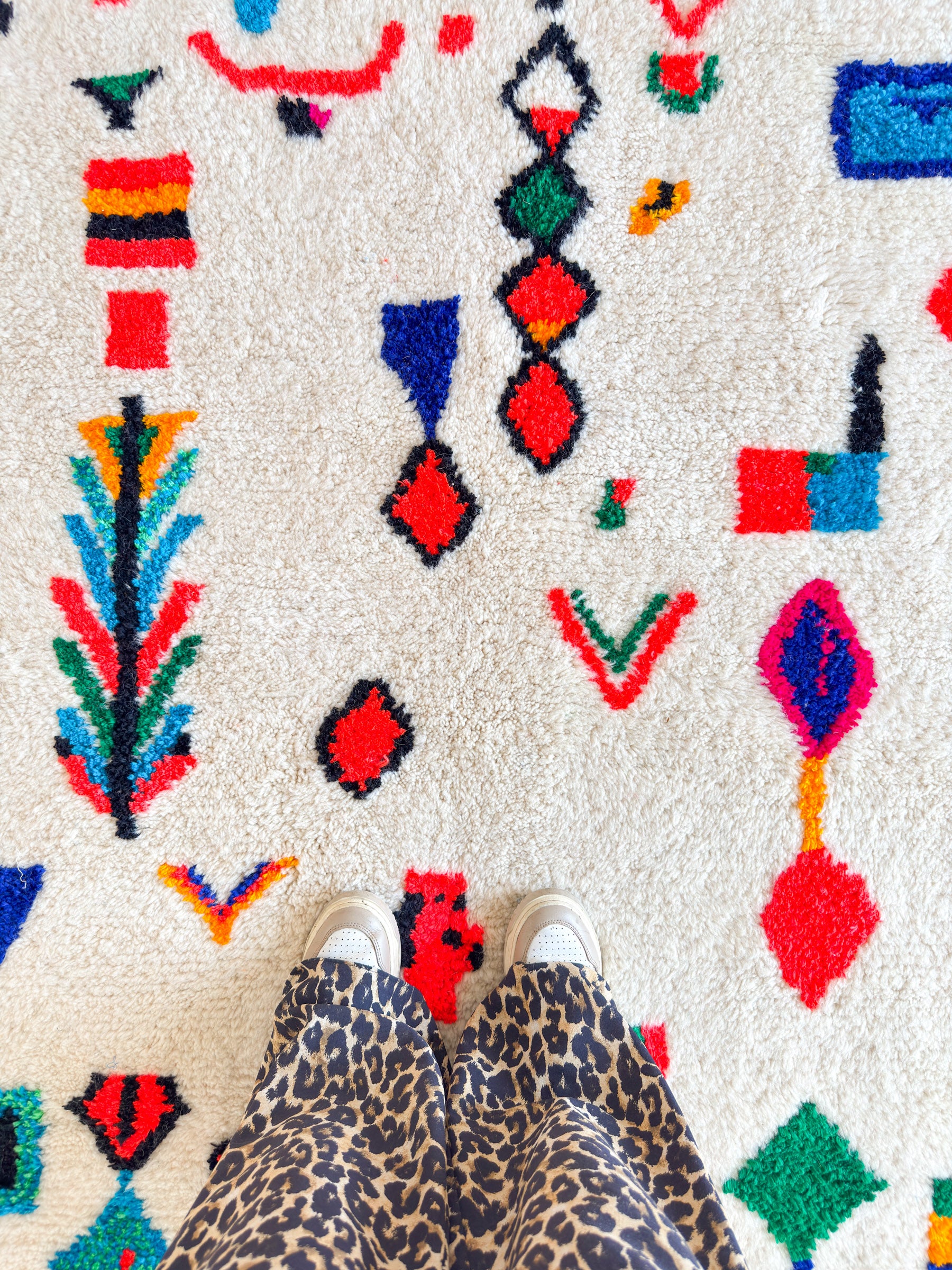 Colorful Berber rug 157 x 214 cm - no. 2119