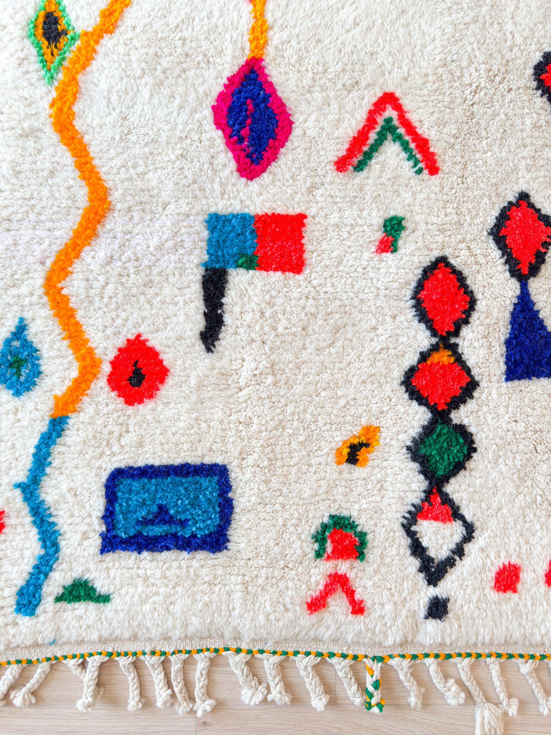 Colorful Berber rug 157 x 214 cm - no. 2119