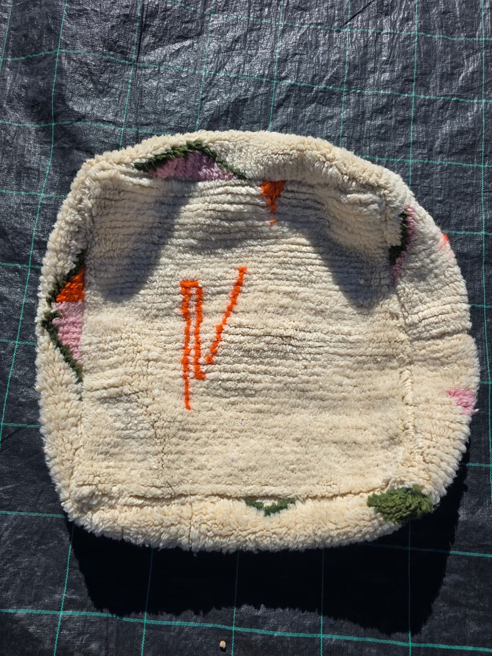 Pouf Marocain, pouf berbère coloré - 60 x 60 cm - n°94