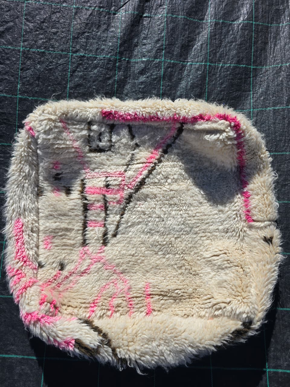 Pouf Marocain, pouf berbère coloré - 60 x 60 cm - n°91