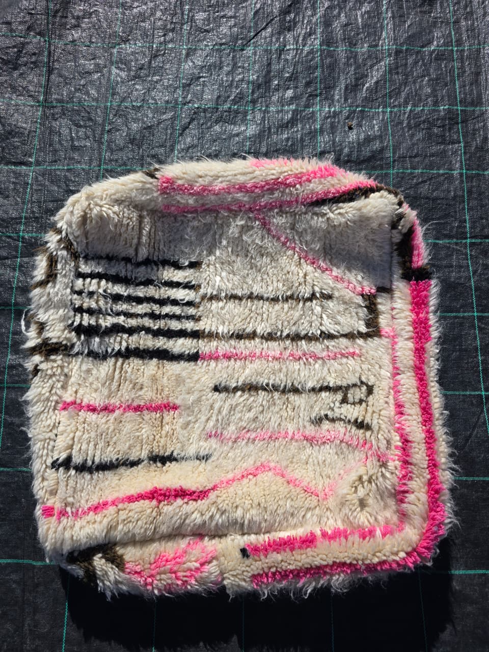 Pouf Marocain, pouf berbère coloré - 60 x 60 cm - n°127