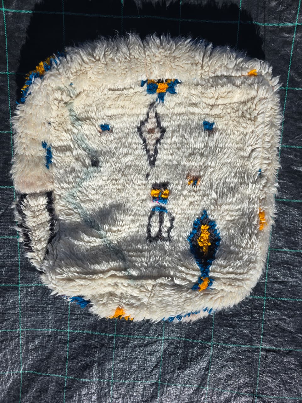 Pouf Marocain, pouf berbère coloré - 60 x 60 cm - n°136