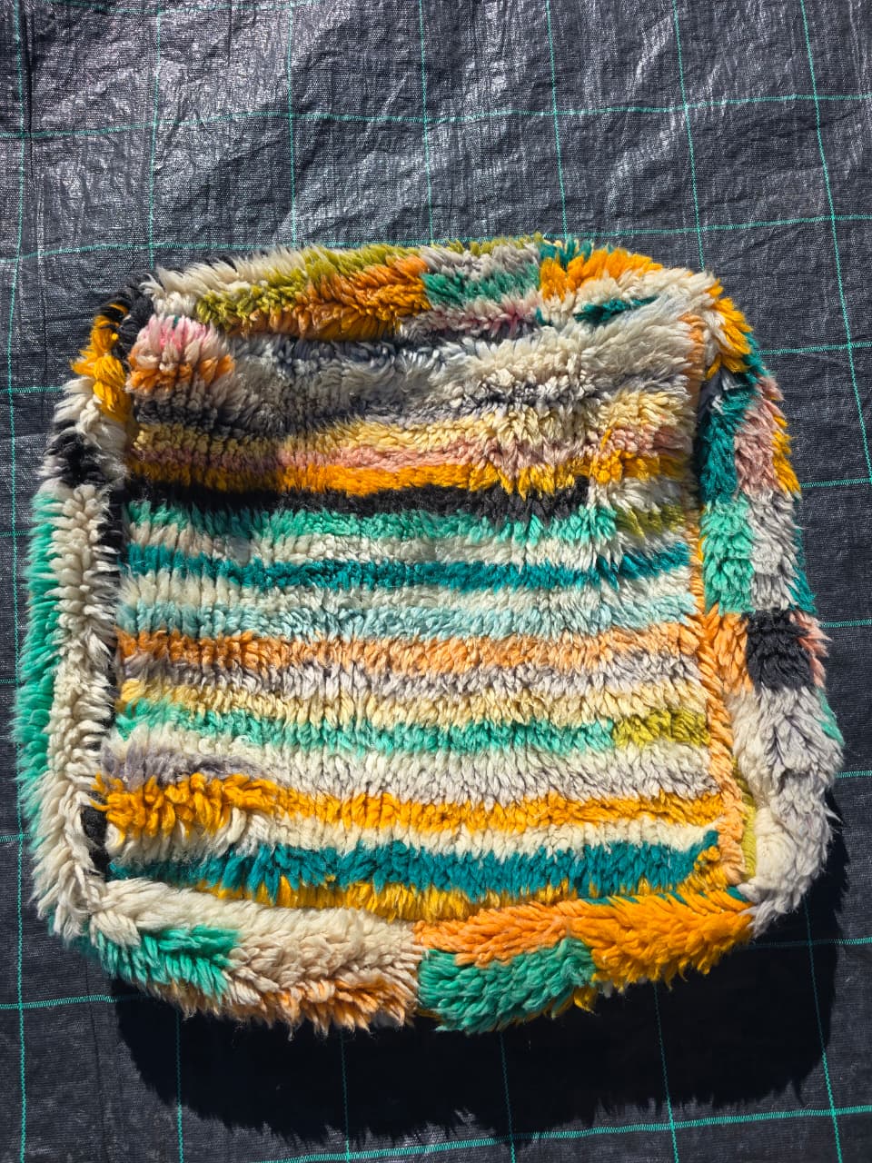 Pouf Marocain, pouf berbère coloré - 60 x 60 cm - n°137