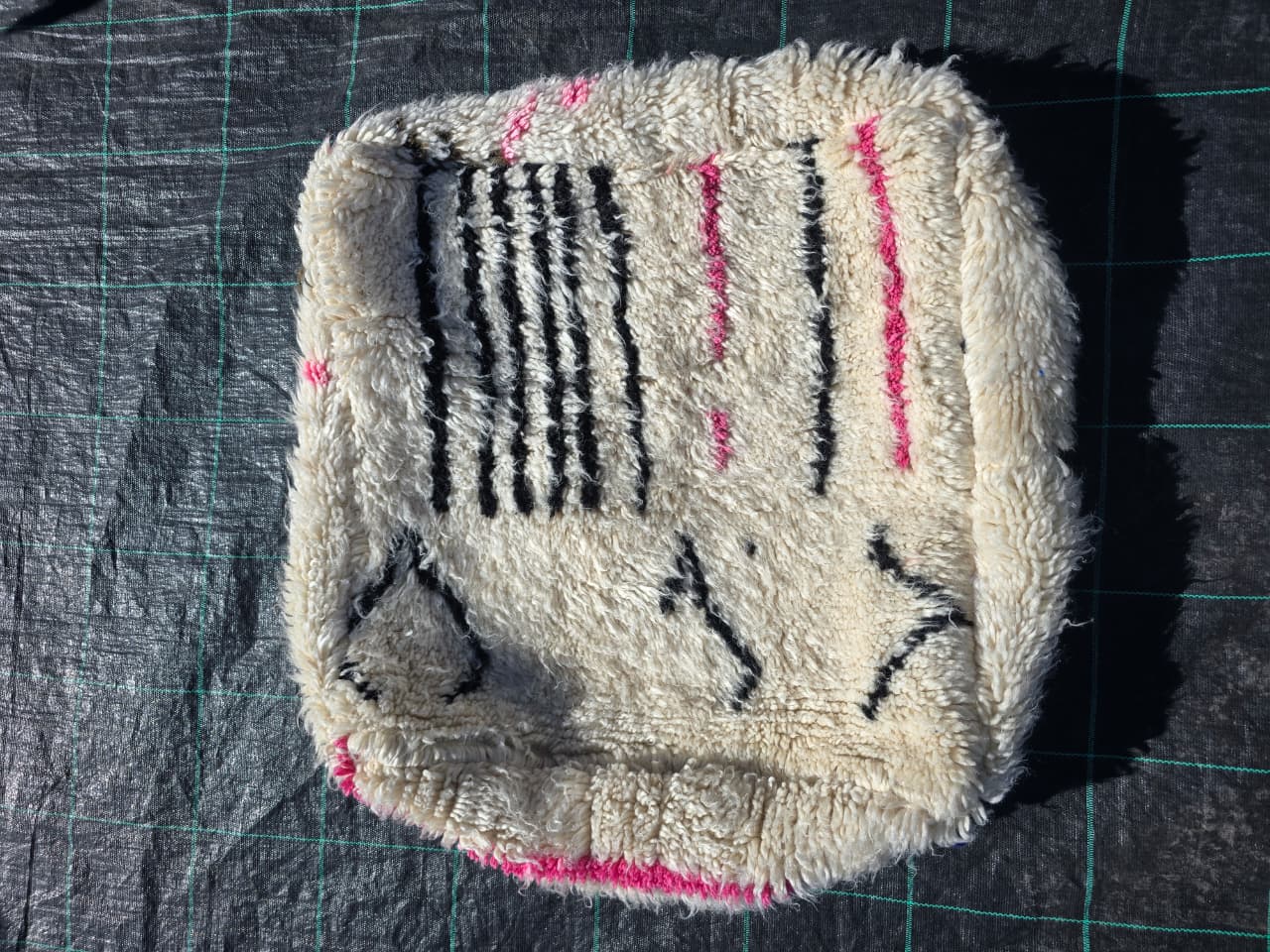 Pouf Marocain, pouf berbère coloré - 60 x 60 cm - n°123