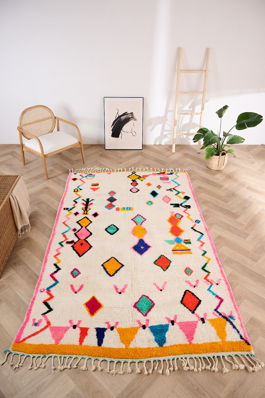 Tapis berbère coloré 163 x 284 cm - n°1467