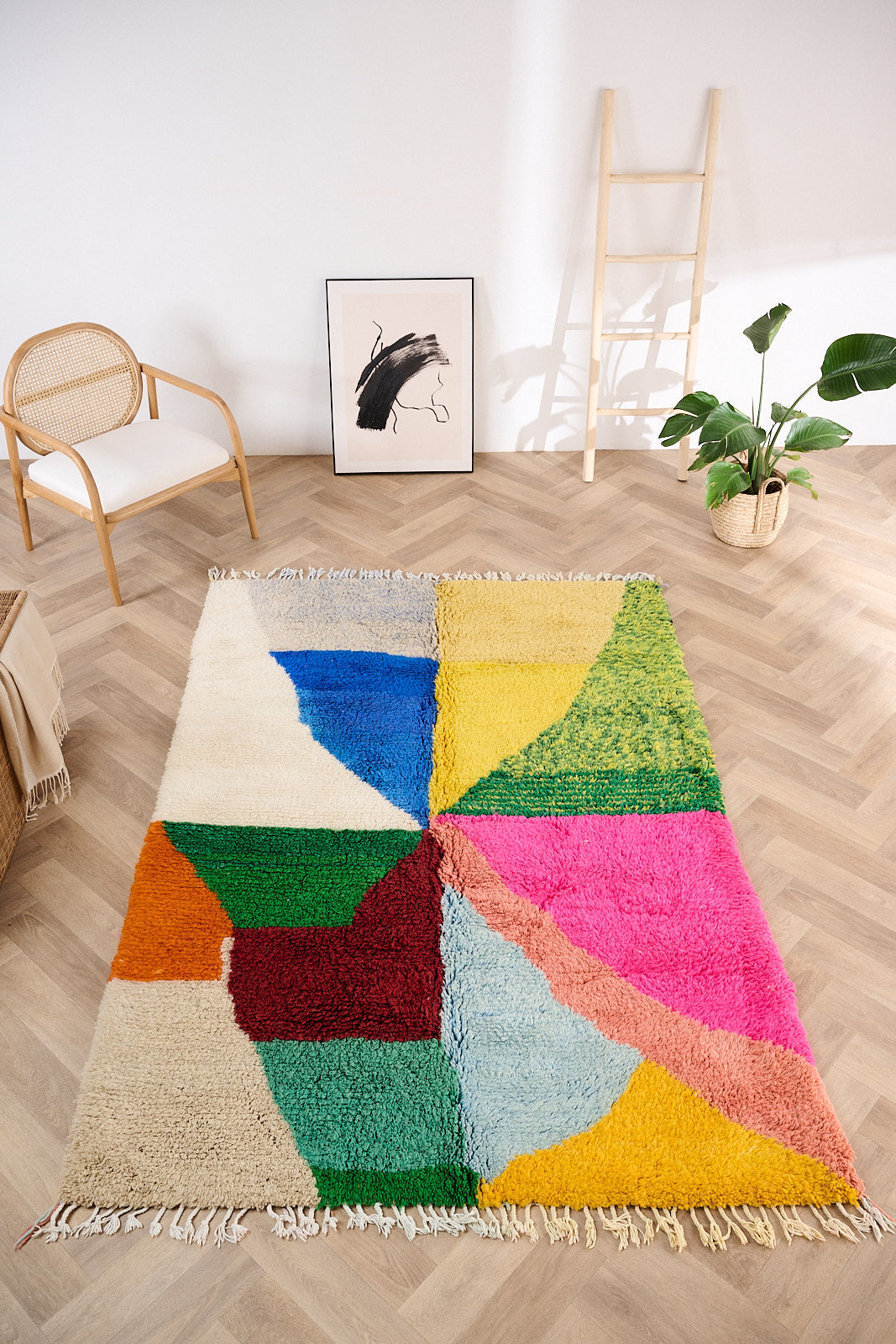 Tapis berbère coloré 158 x 246 cm - n°1526