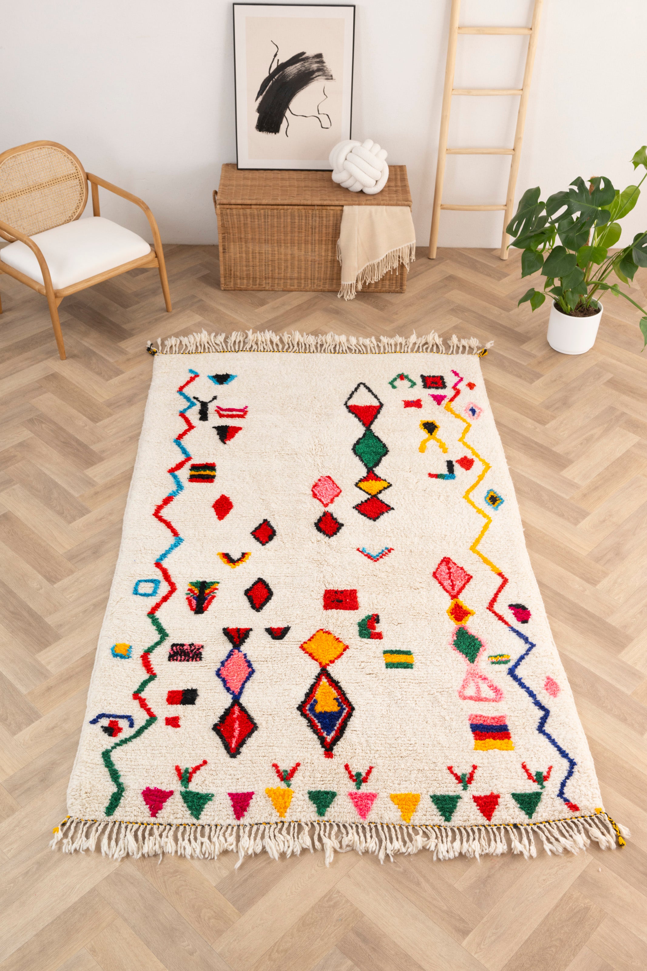 Tapis berbère coloré 156 x 267 cm - n°1679