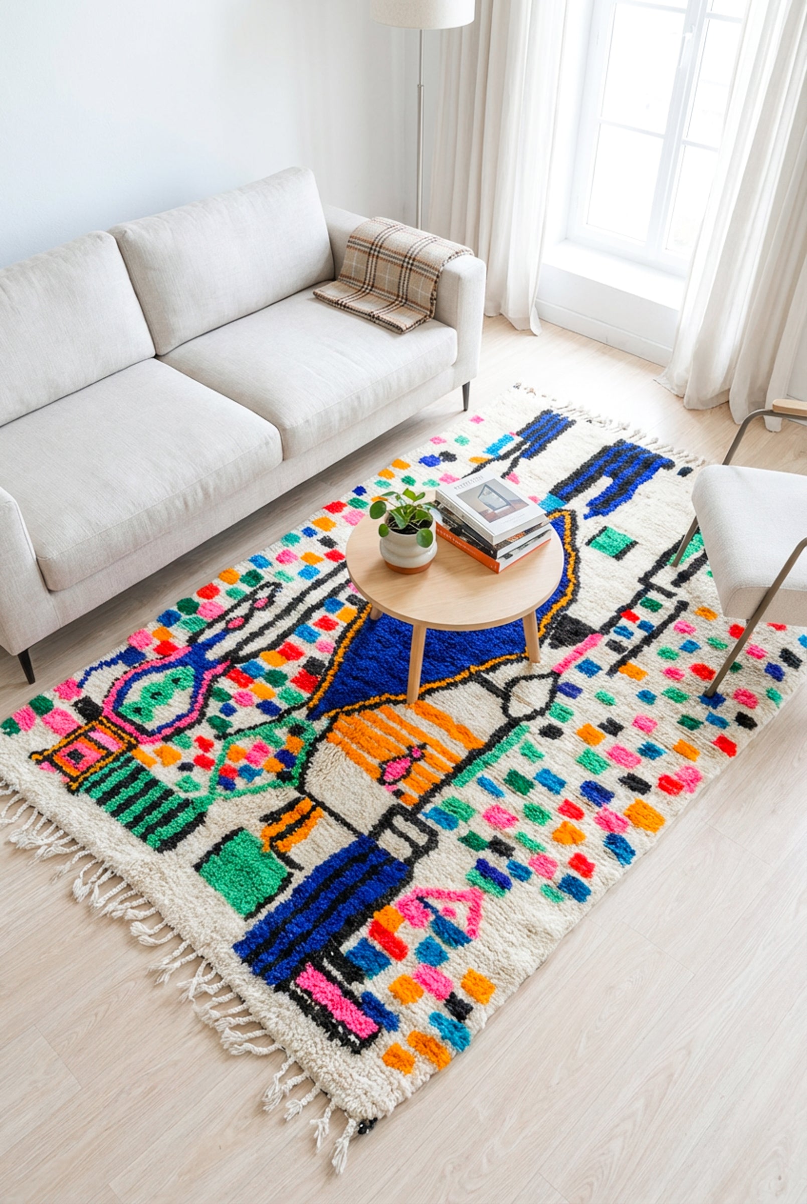 Colorful Berber rug 161 x 278 cm - n°2012