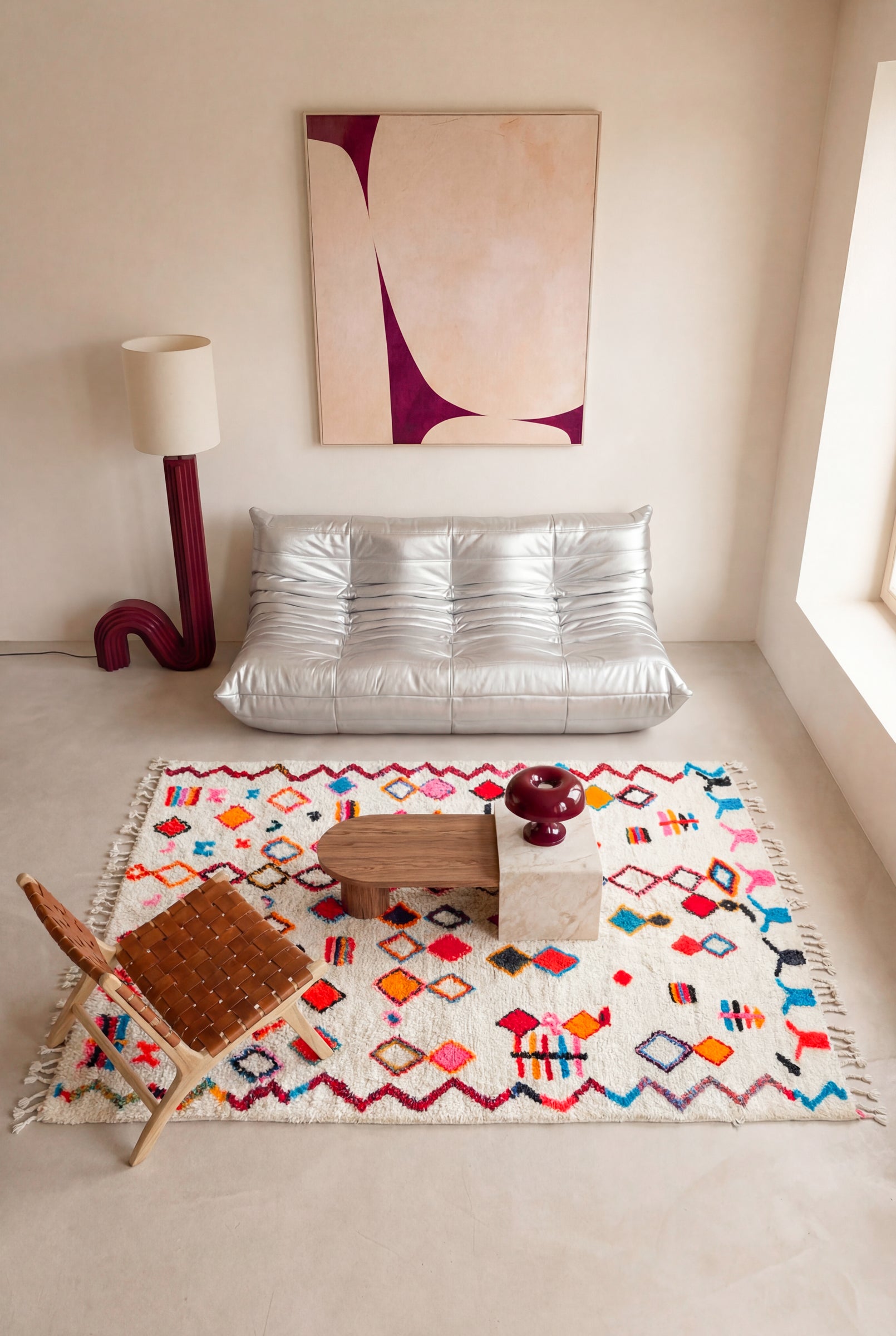 Bunter Berberteppich 207 x 334 cm - Nr. 2276