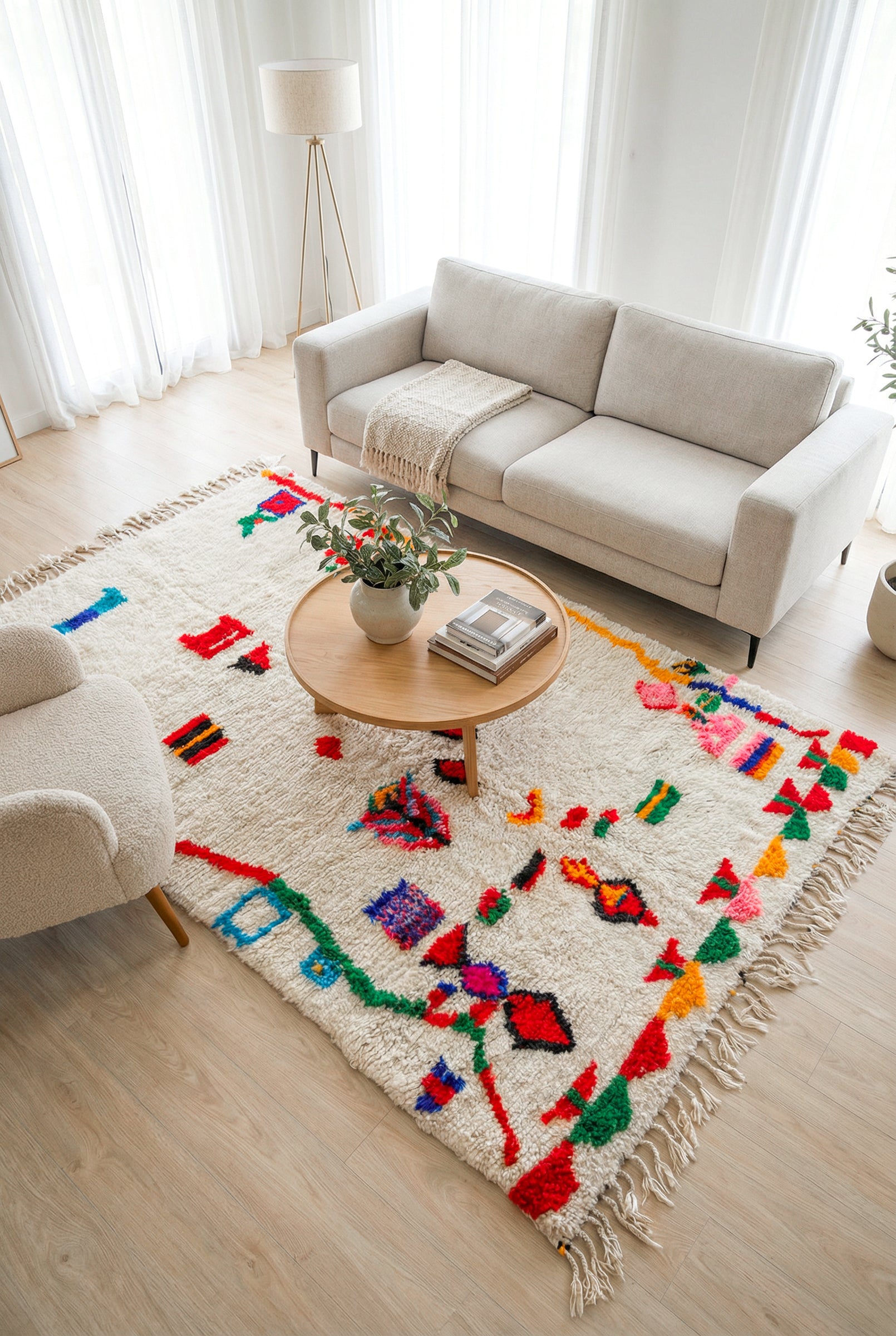 Colorful Berber rug 157 x 270 cm - n°1686