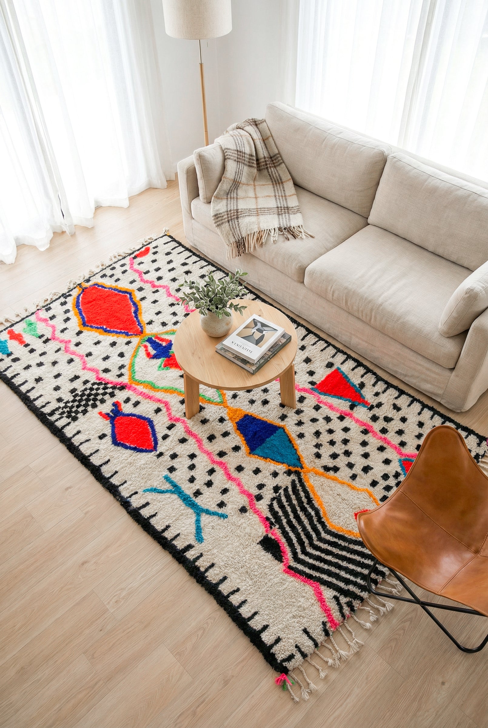 Bunter Berberteppich 153 x 277 cm – Nr. 1763