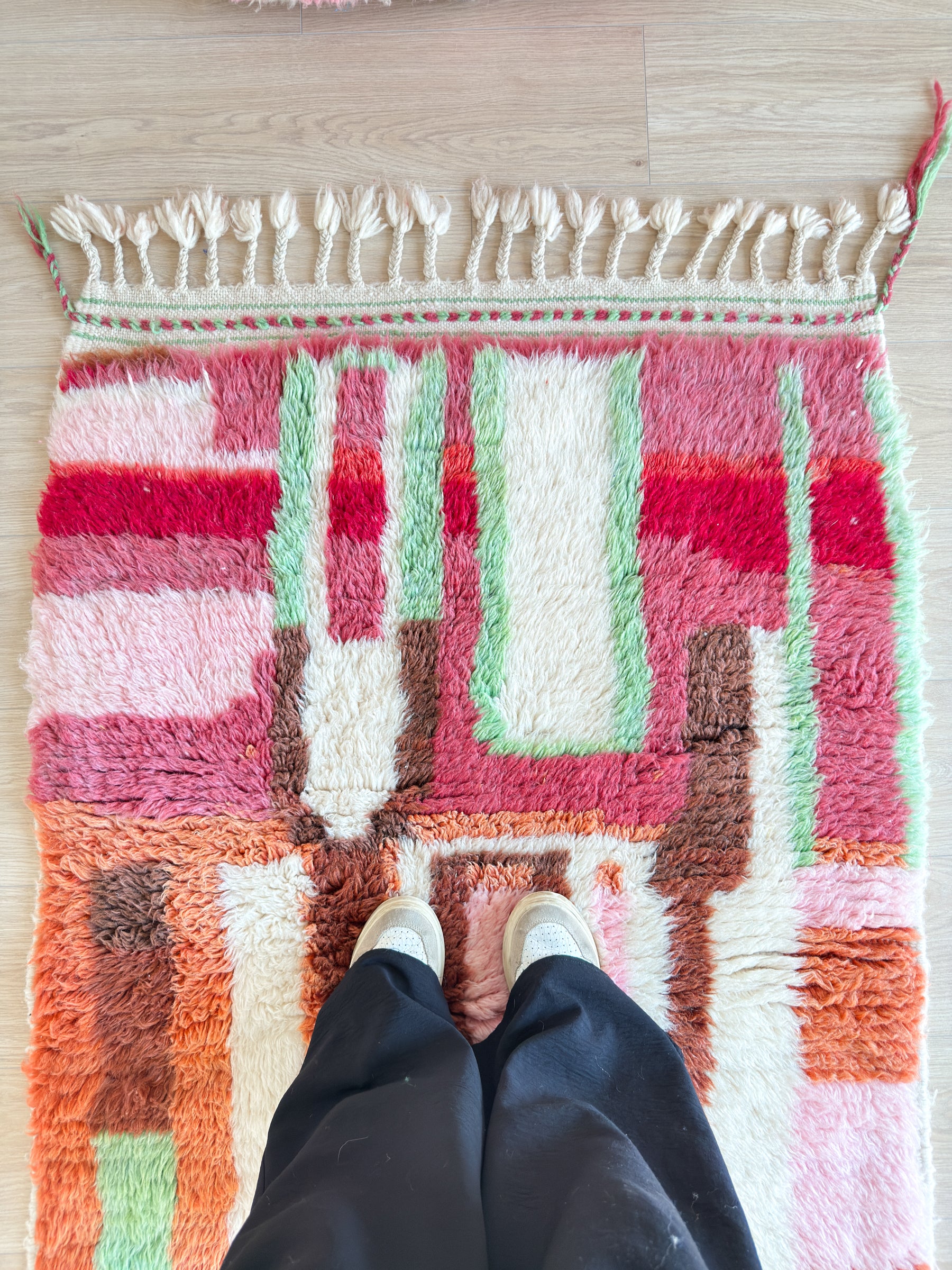 Colorful Berber rug 96 x 168 cm - No. 2505