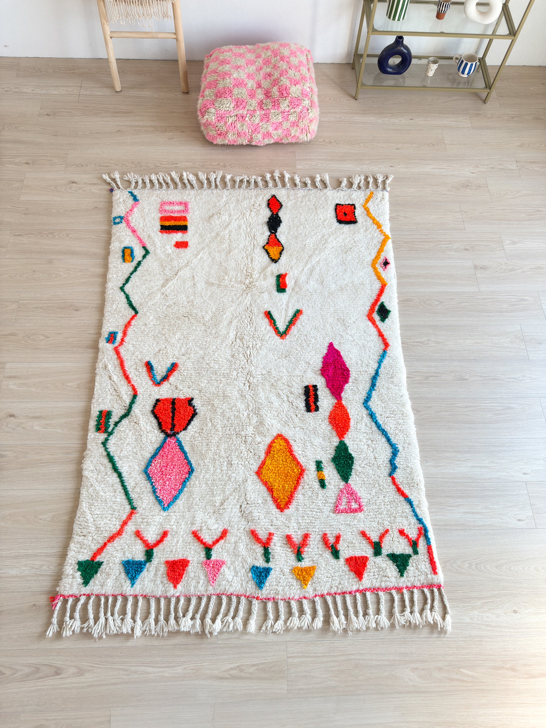 Tapis berbère coloré 142 x 225 cm - n°2470