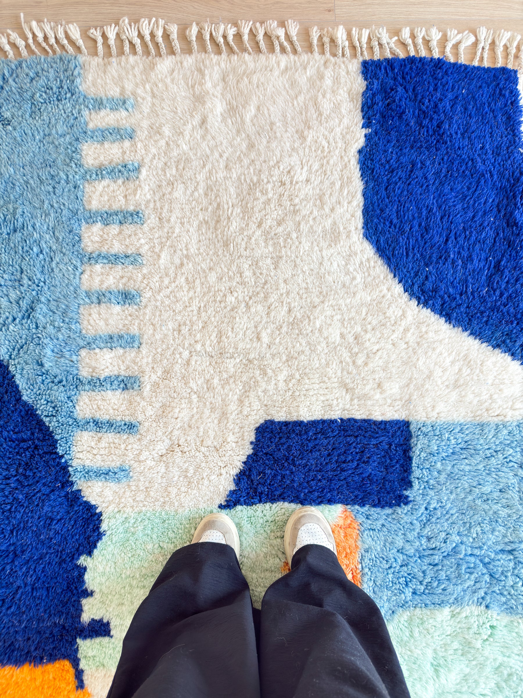 Colorful Berber rug 124 x 195 cm - No. 2523