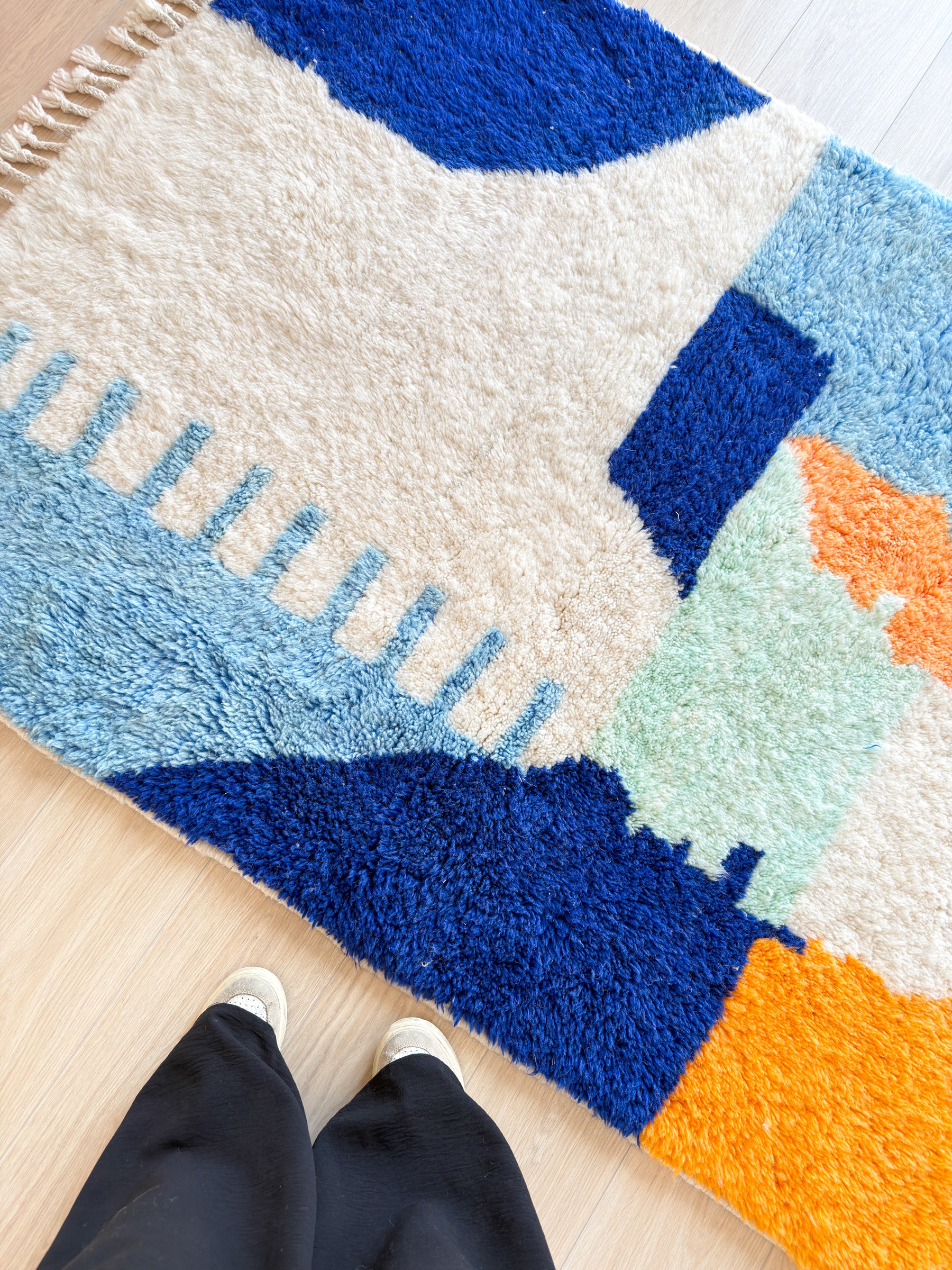 Tapis berbère coloré 124 x 195 cm - n°2523