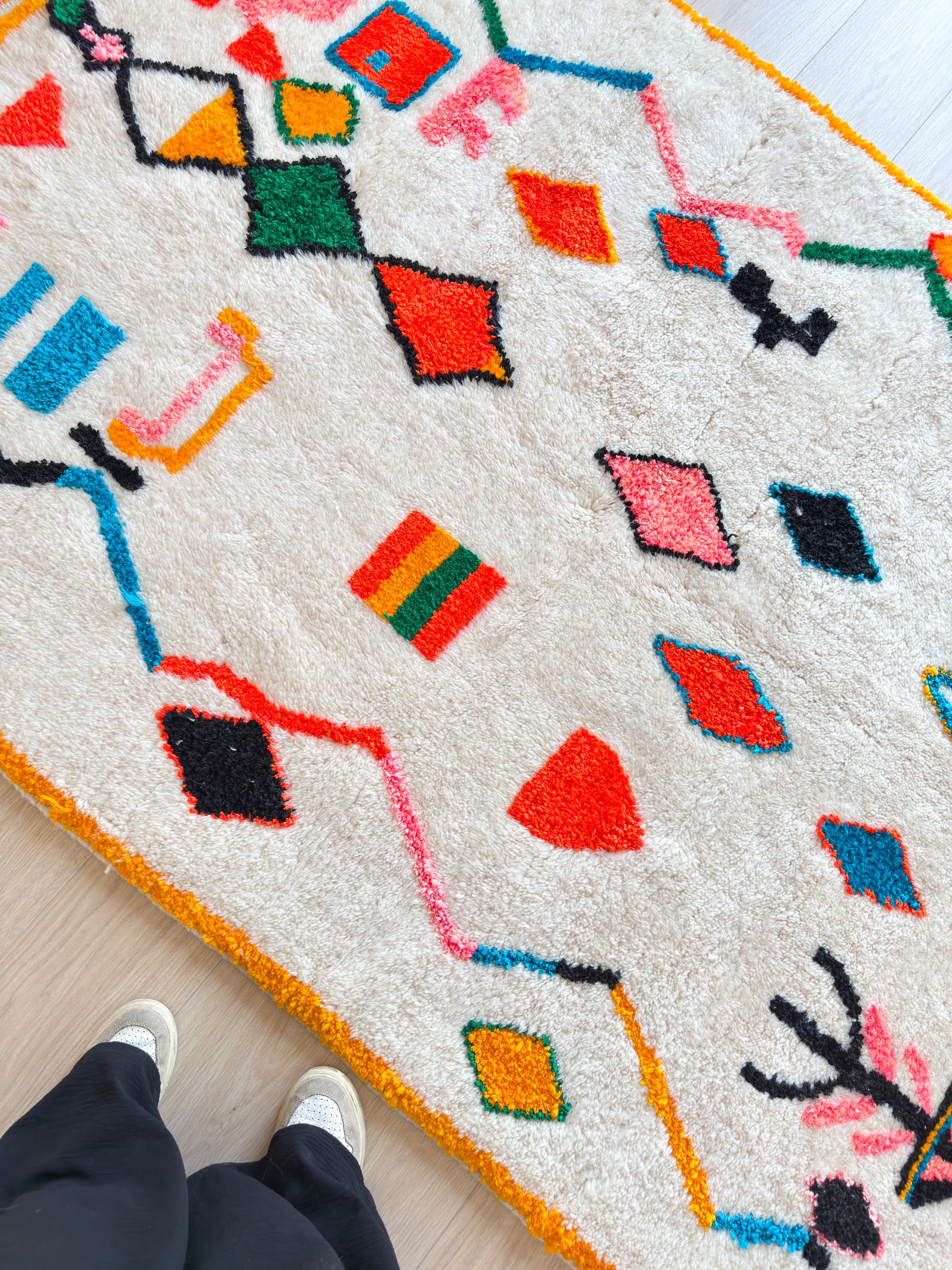 Tapis berbère coloré 143 x 263 cm - n°2476