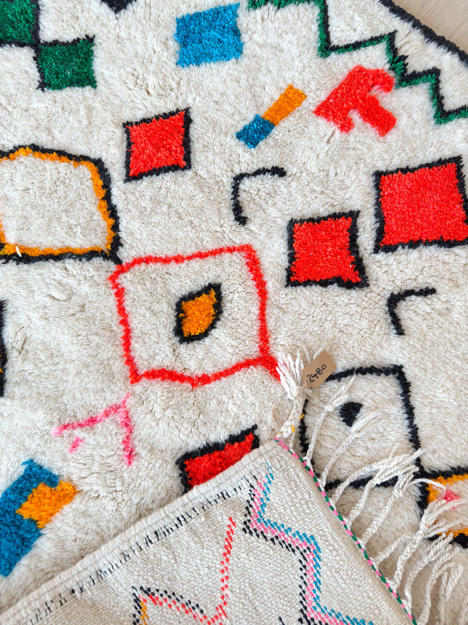 Bunter Berberteppich 153 x 280 cm - Nr. 2480