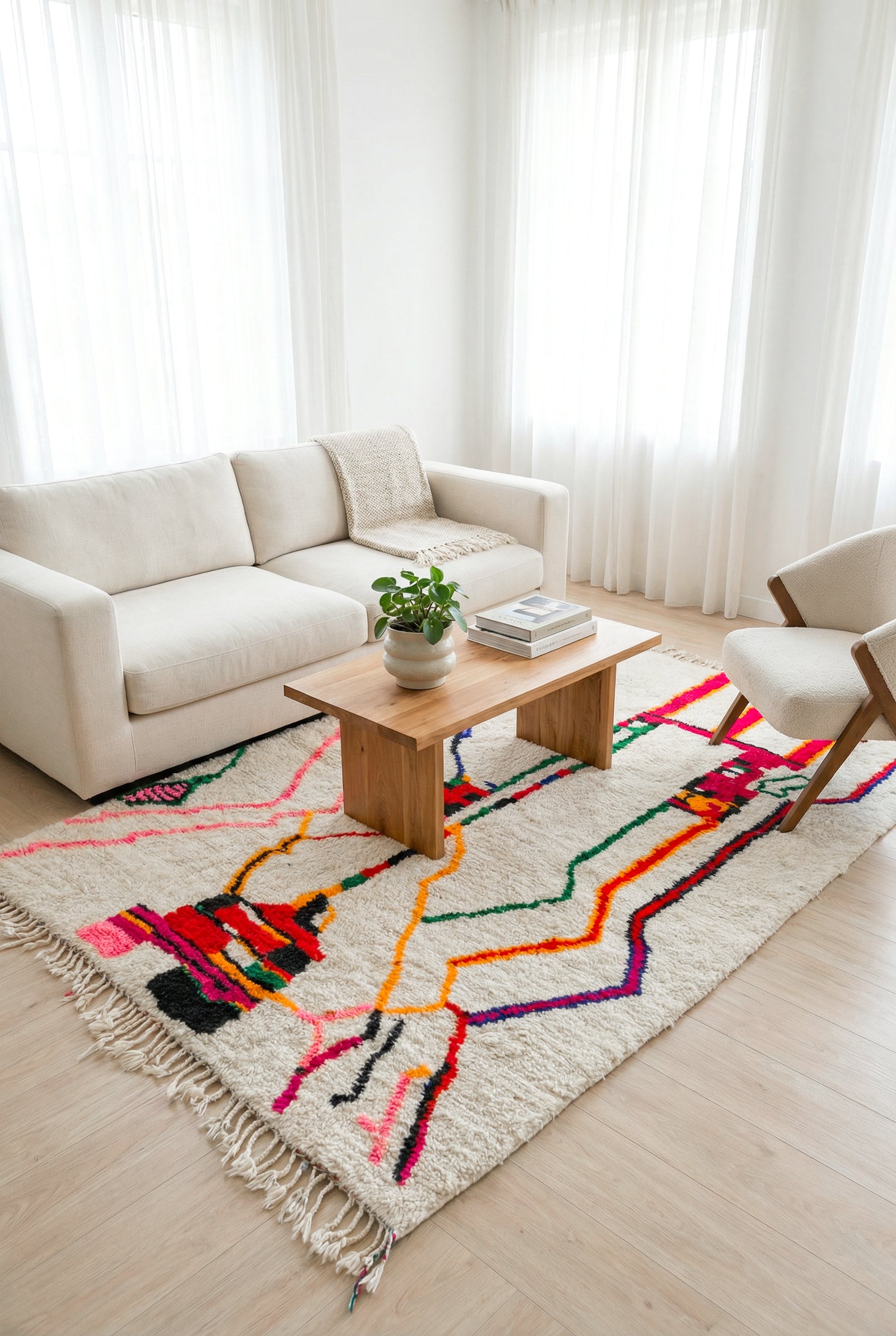 Tapis Berbère Coloré 185 x 296 cm - n°1619