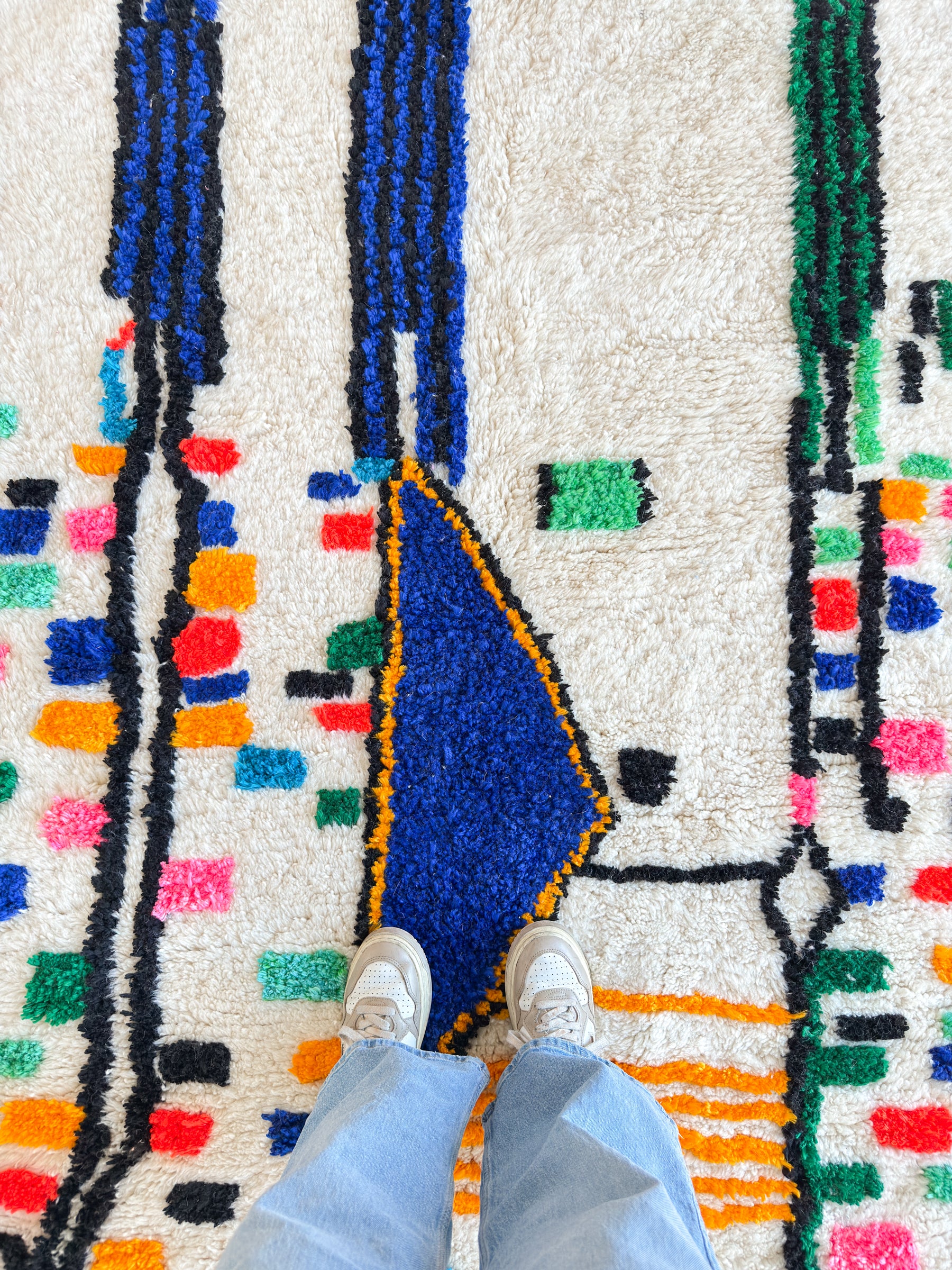 Tapis berbère coloré 153 x 267 cm - n°2489