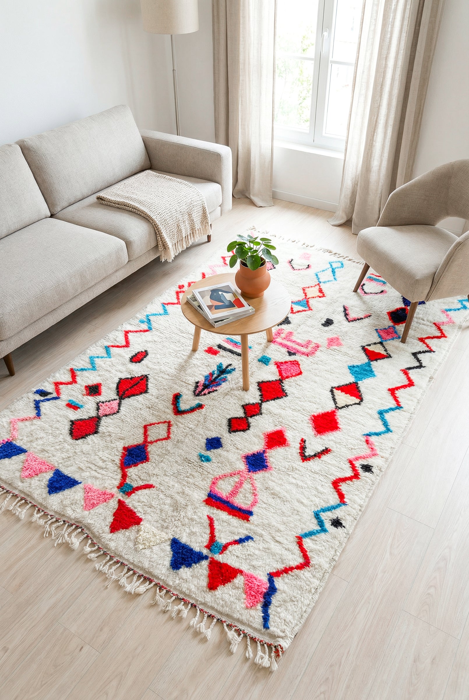 Tapis berbère coloré 172 x 285 cm - n°1386