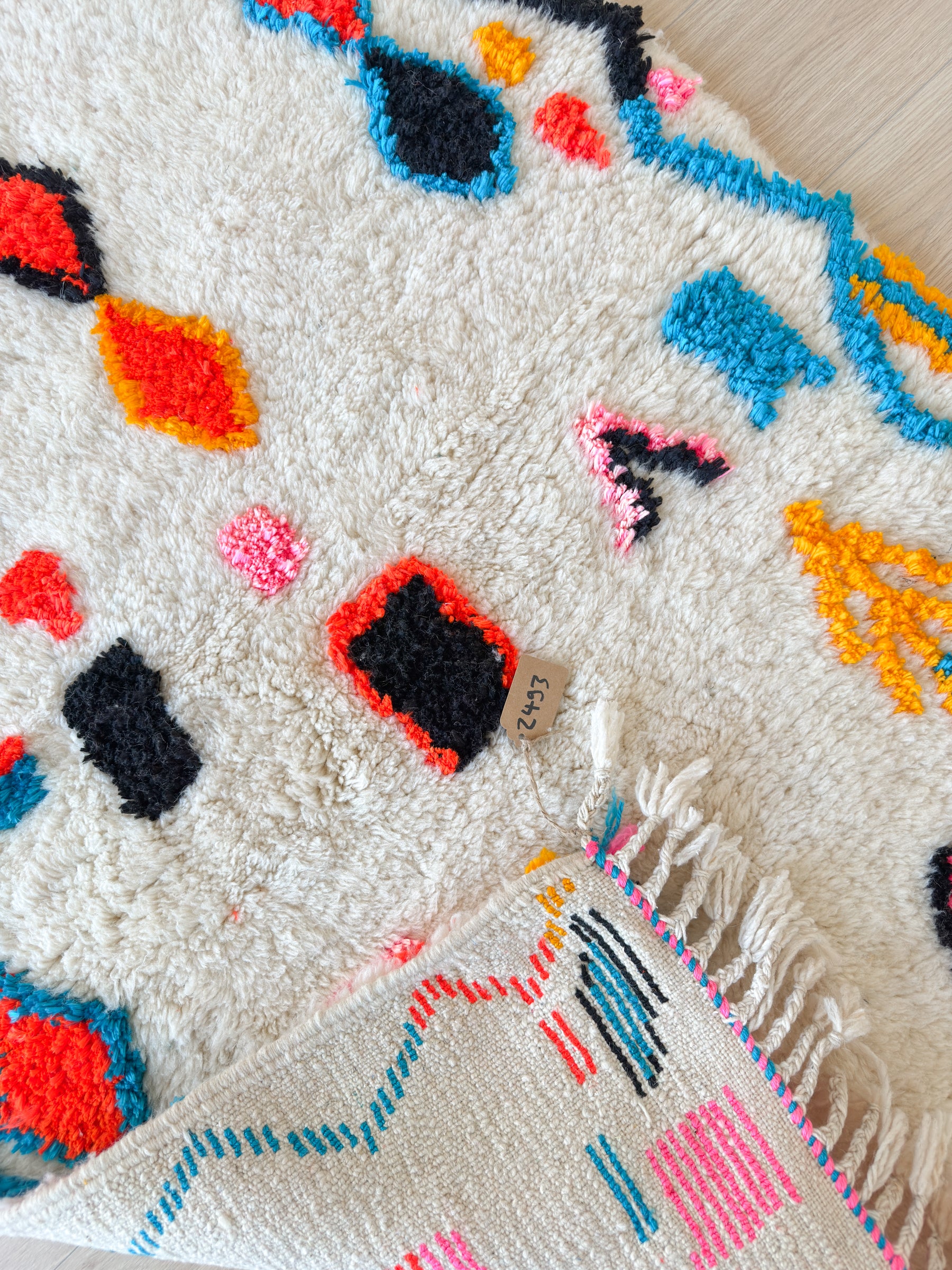 Tapis berbère coloré 104 x 180 cm - n°2493