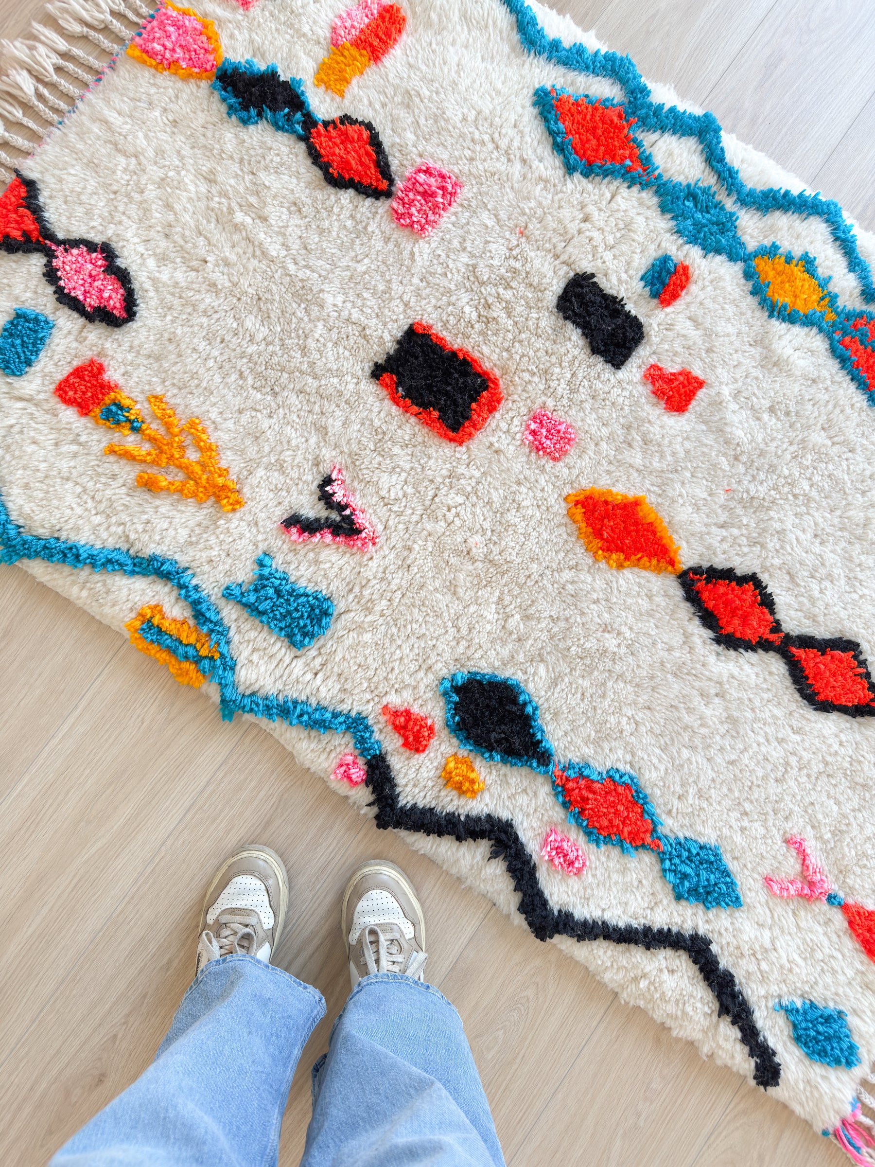Tapis berbère coloré 104 x 180 cm - n°2493