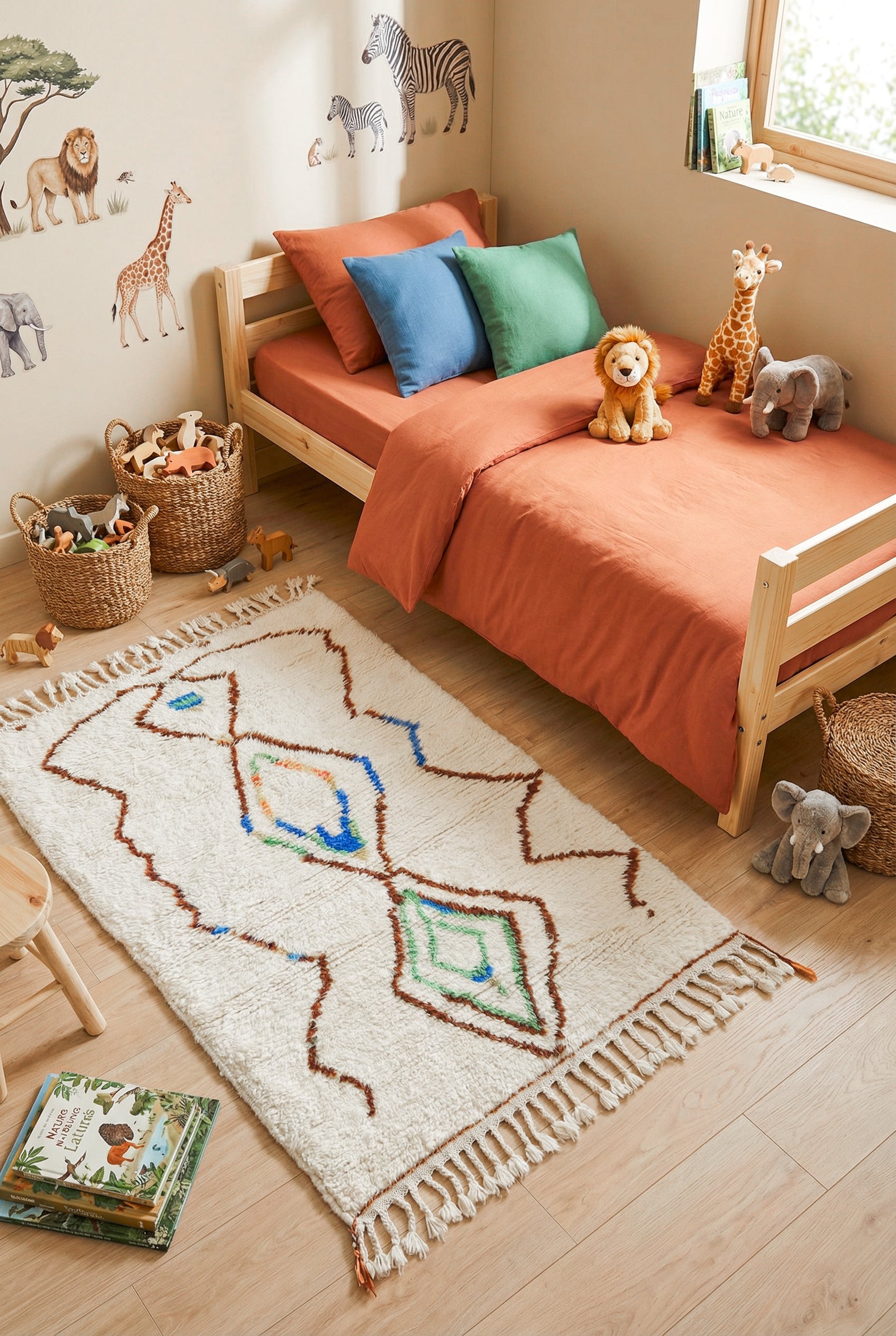 Colorful Berber rug 105 x 168 cm - n°2333