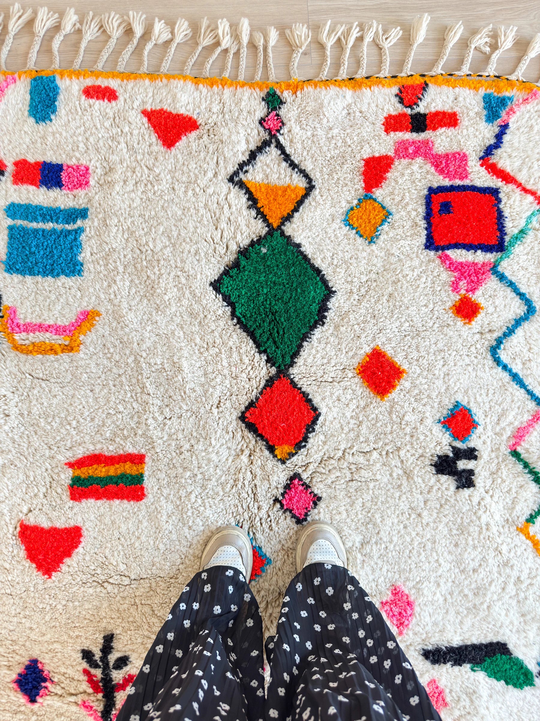 Tapis berbère coloré 147 x 233 cm - n°2570