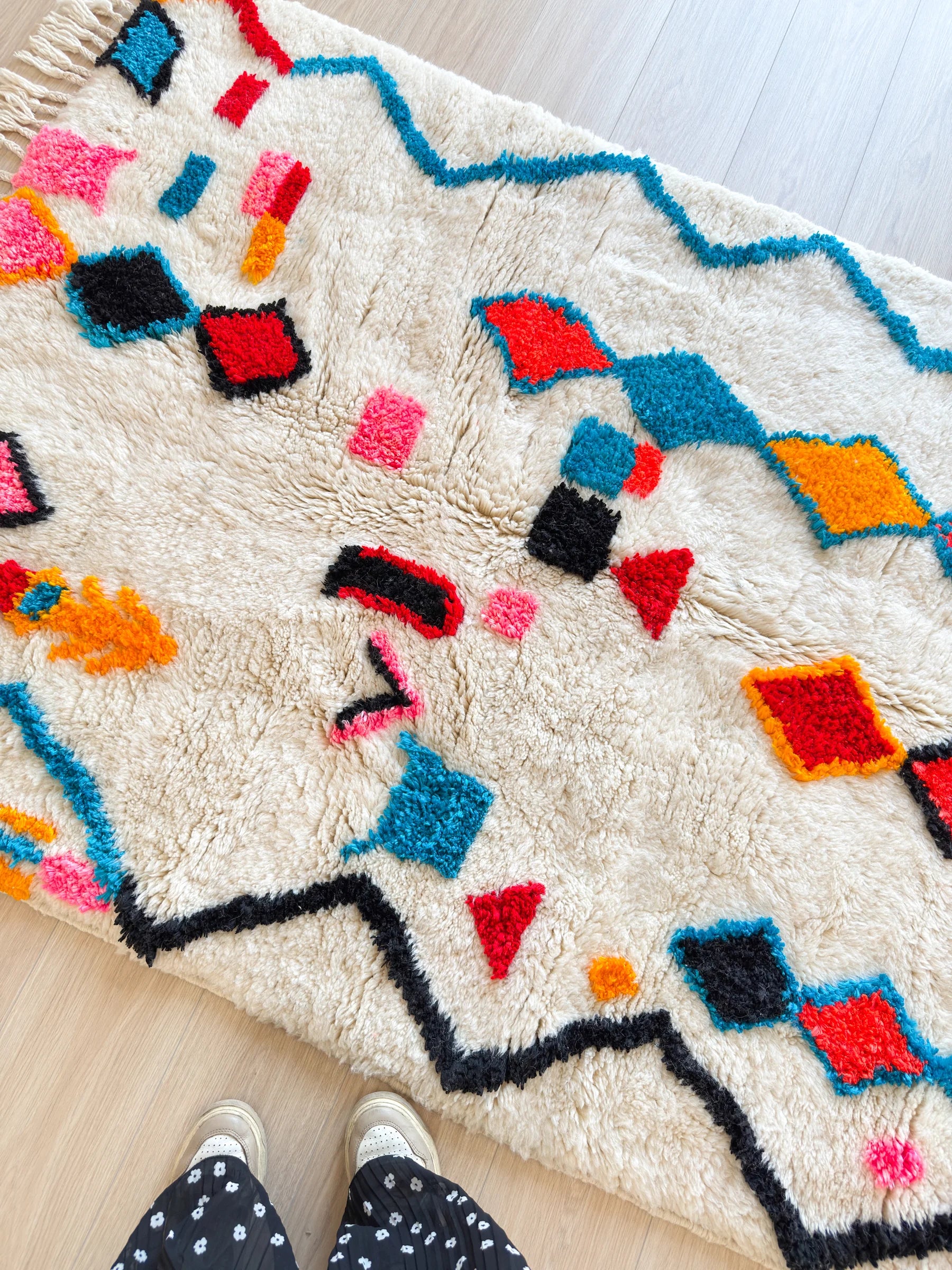 Tapis berbère coloré 137 x 250 cm - n°2566