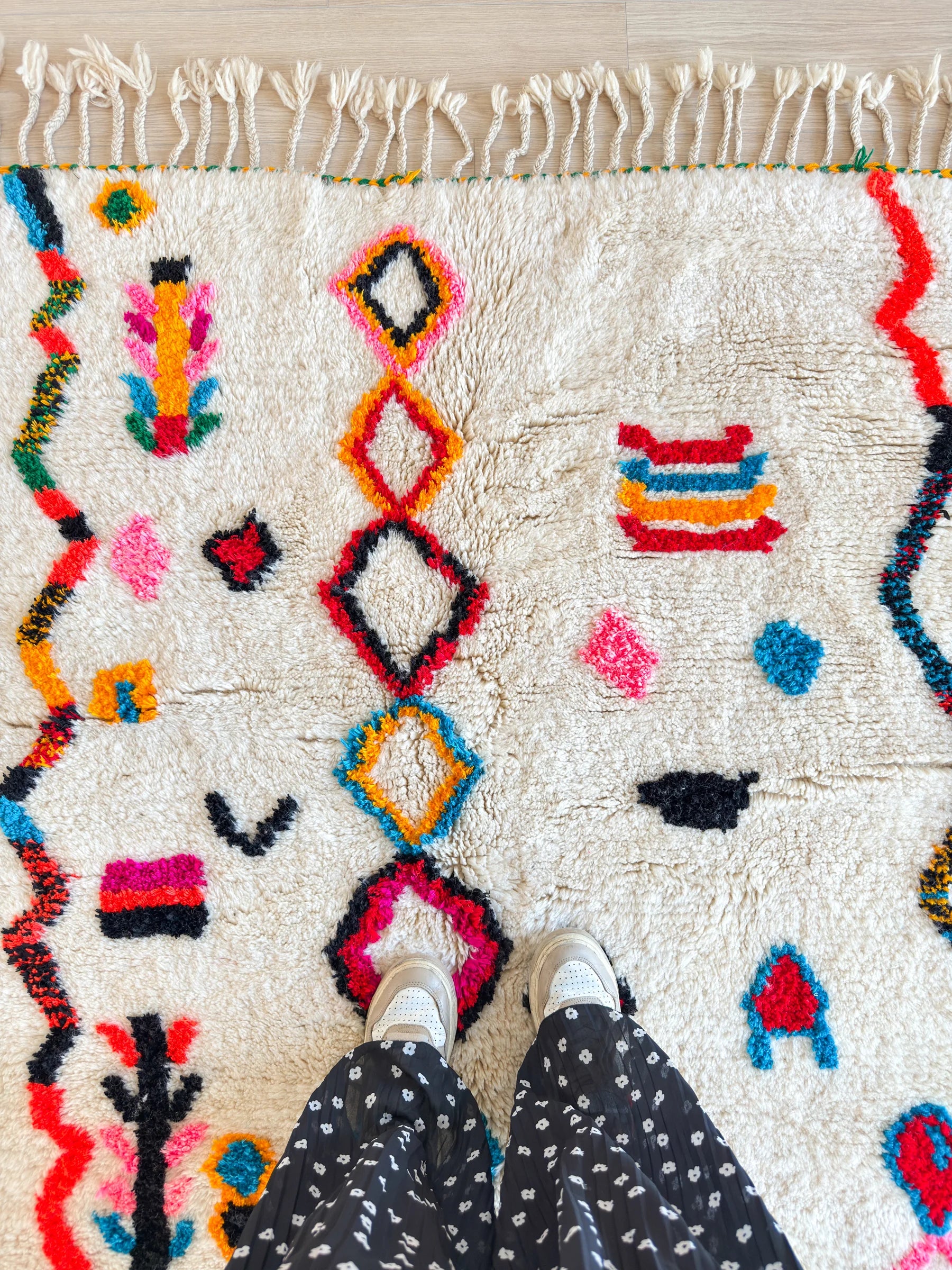 Tapis berbère coloré 144 x 230 cm - n°2571